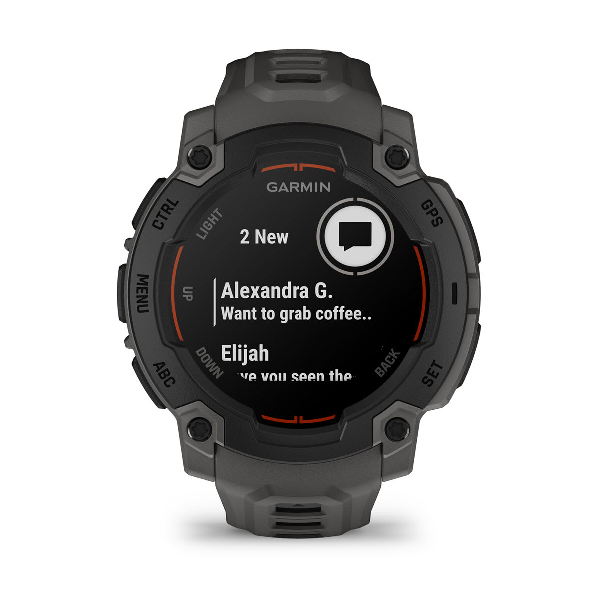 Instinct® E – 45 mm Black with Charcoal Band - Image 11