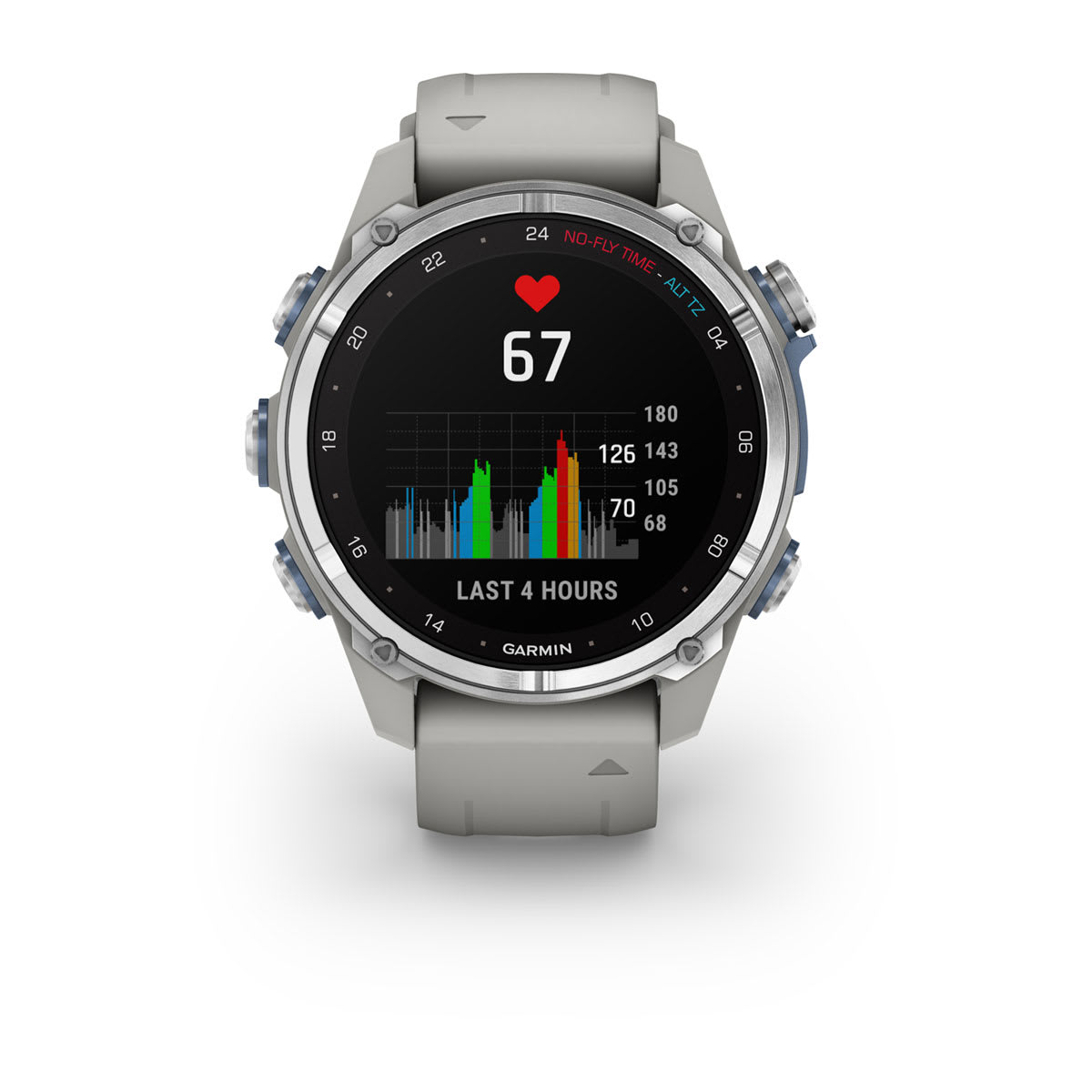 Descent™ Mk3 – 43 mm Stainless Steel with Fog Gray Silicone Band - Image 10