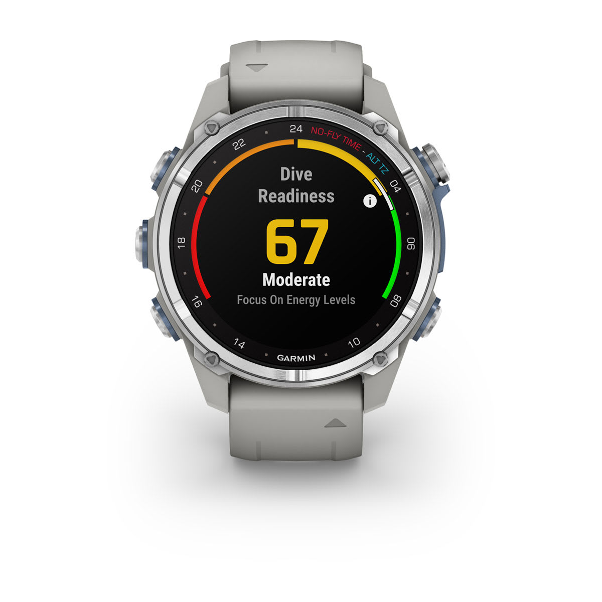 Descent™ Mk3 – 43 mm Stainless Steel with Fog Gray Silicone Band - Image 7