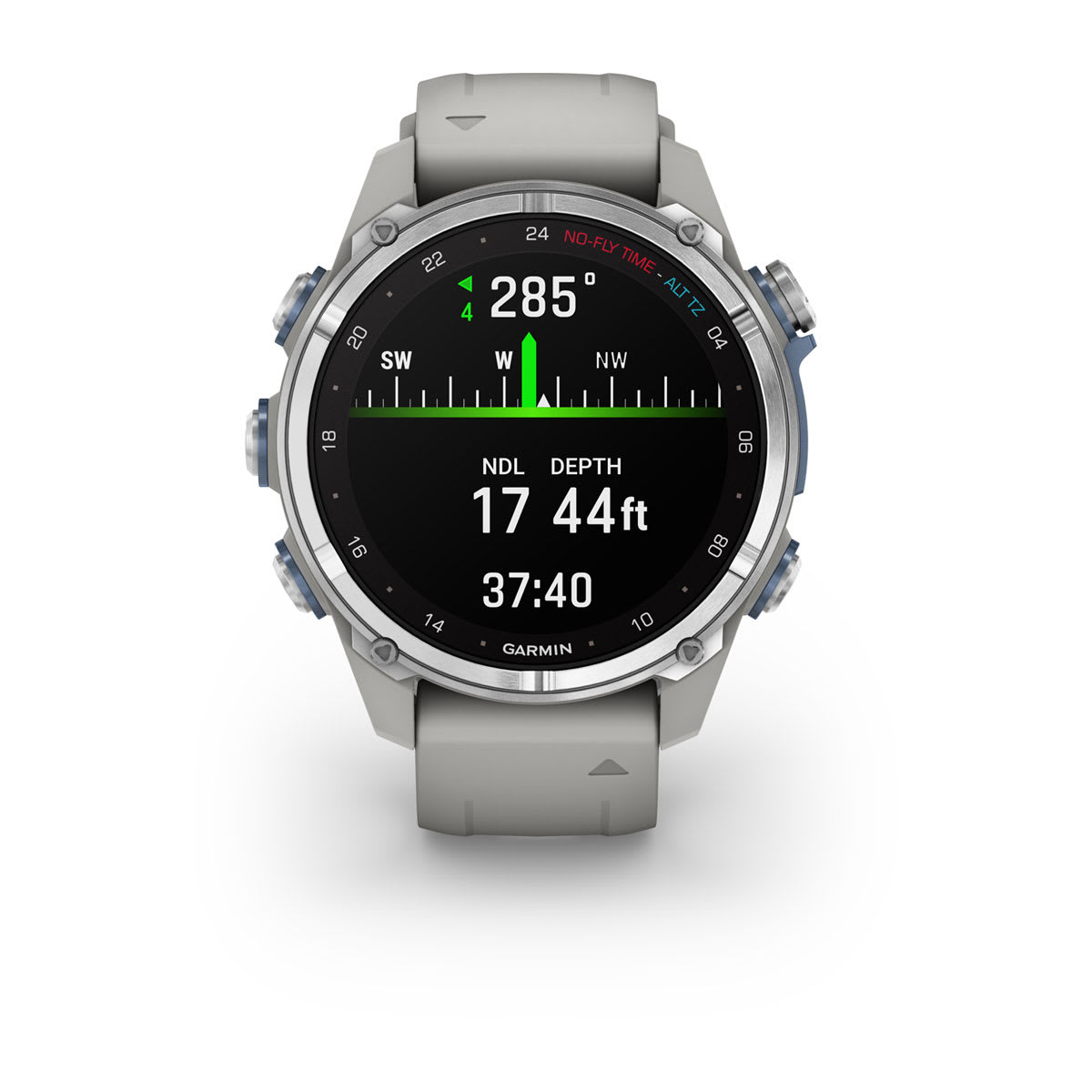 Descent™ Mk3 – 43 mm Stainless Steel with Fog Gray Silicone Band - Image 9