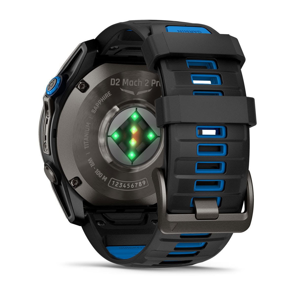 D2™ Mach 2 Pro Carbon Gray DLC Titanium with Chestnut Leather Band - Image 14
