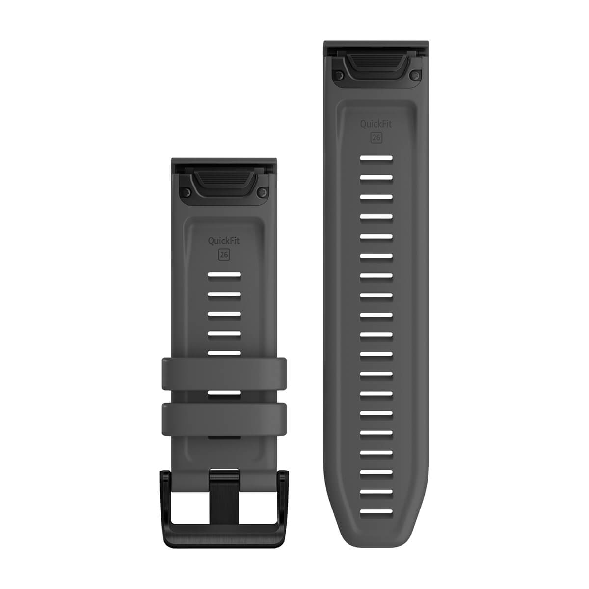 QuickFit® 26 Watch Bands Slate Gray Silicone - Image 2