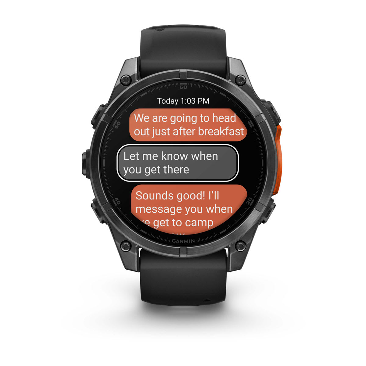 fēnix® 8 – 47 mm, AMOLED Slate Gray with Black Silicone Band - Image 11