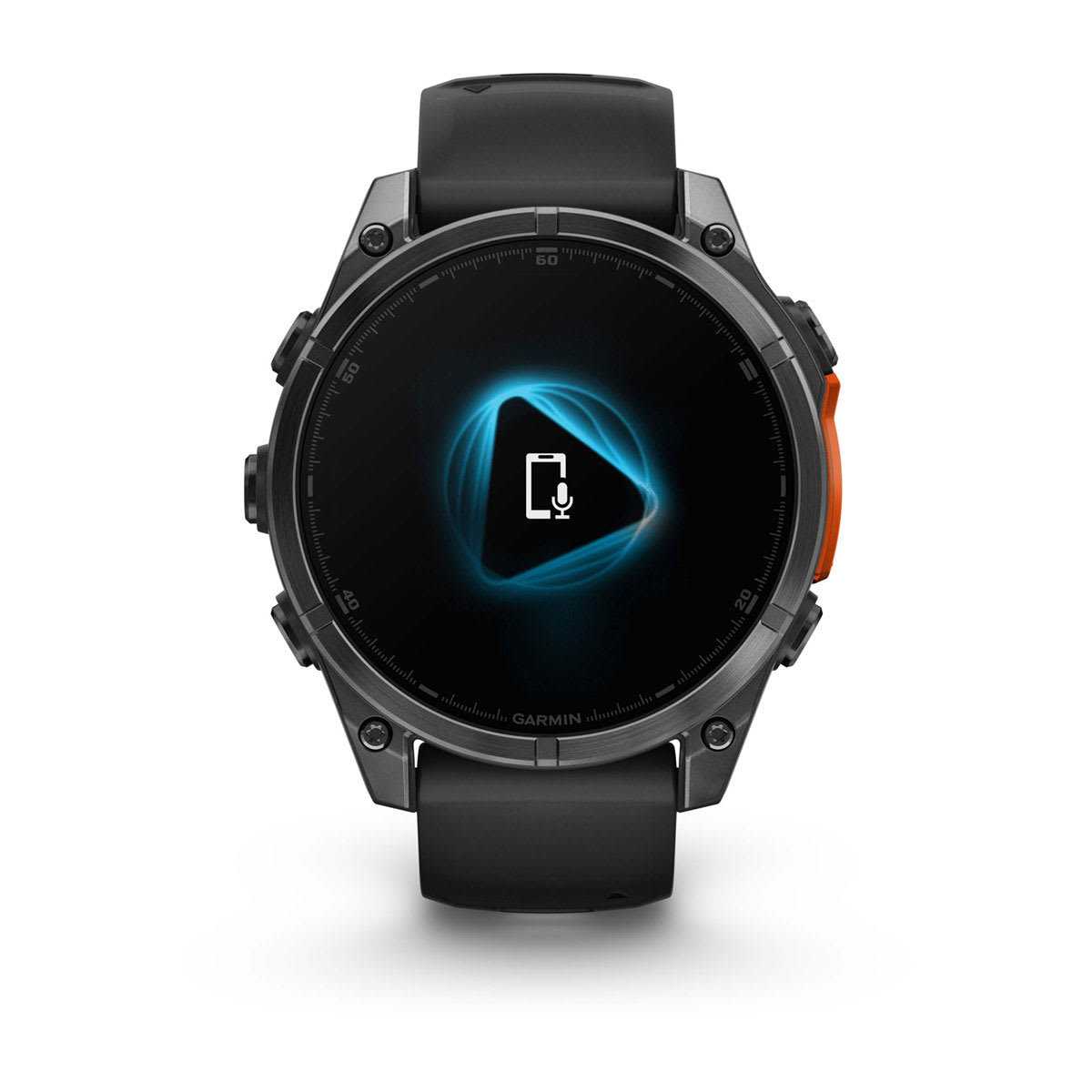 fēnix® 8 – 47 mm, AMOLED Slate Gray with Black Silicone Band - Image 4