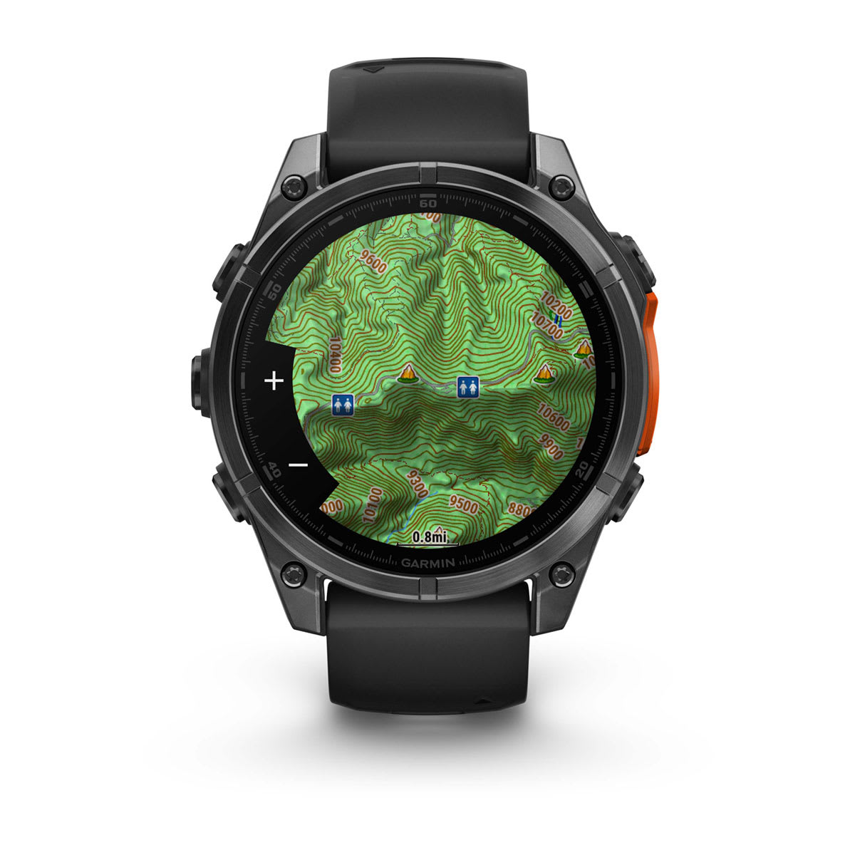 fēnix® 8 – 47 mm, AMOLED Slate Gray with Black Silicone Band - Image 6