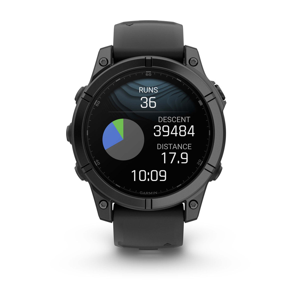 fēnix® E – 47 mm, AMOLED Slate Gray Steel with Black Silicone Band - Image 7