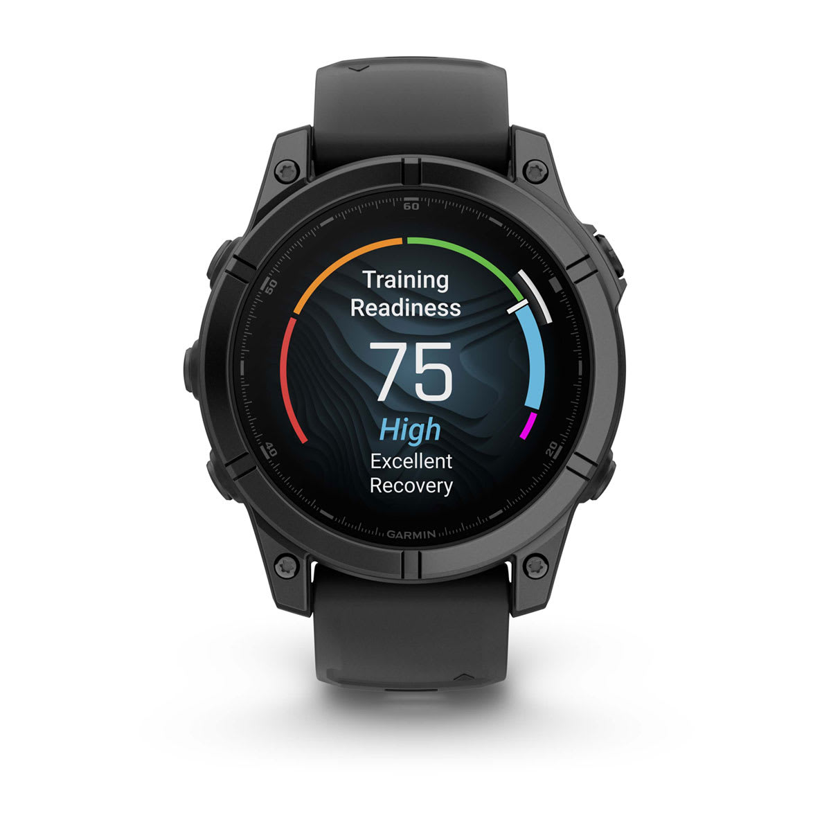 fēnix® E – 47 mm, AMOLED Slate Gray Steel with Black Silicone Band - Image 8