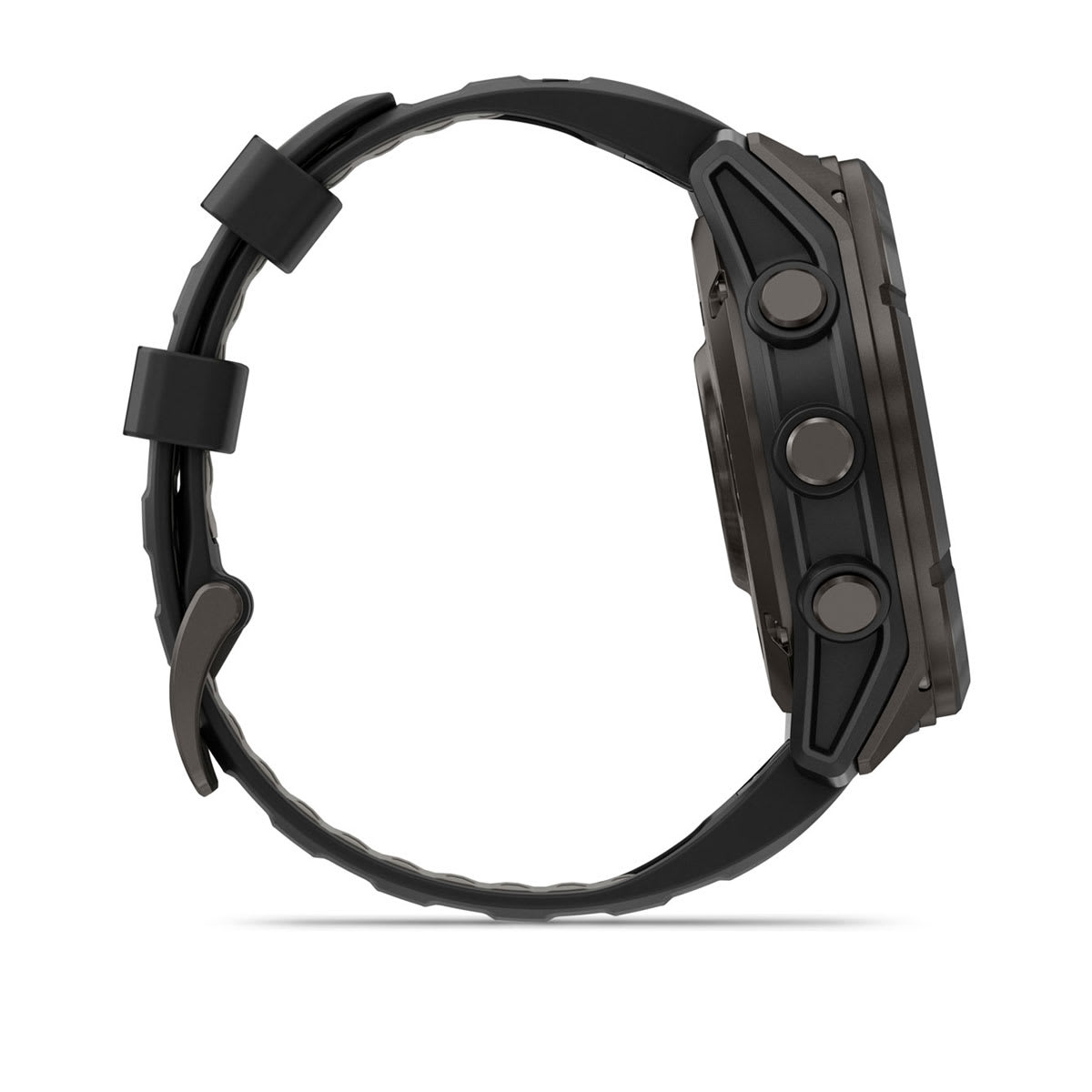 fēnix® 8 Pro – 51 mm, MicroLED Sapphire, Carbon Gray DLC Titanium with Black/Pebble Gray Silicone Band - Image 5