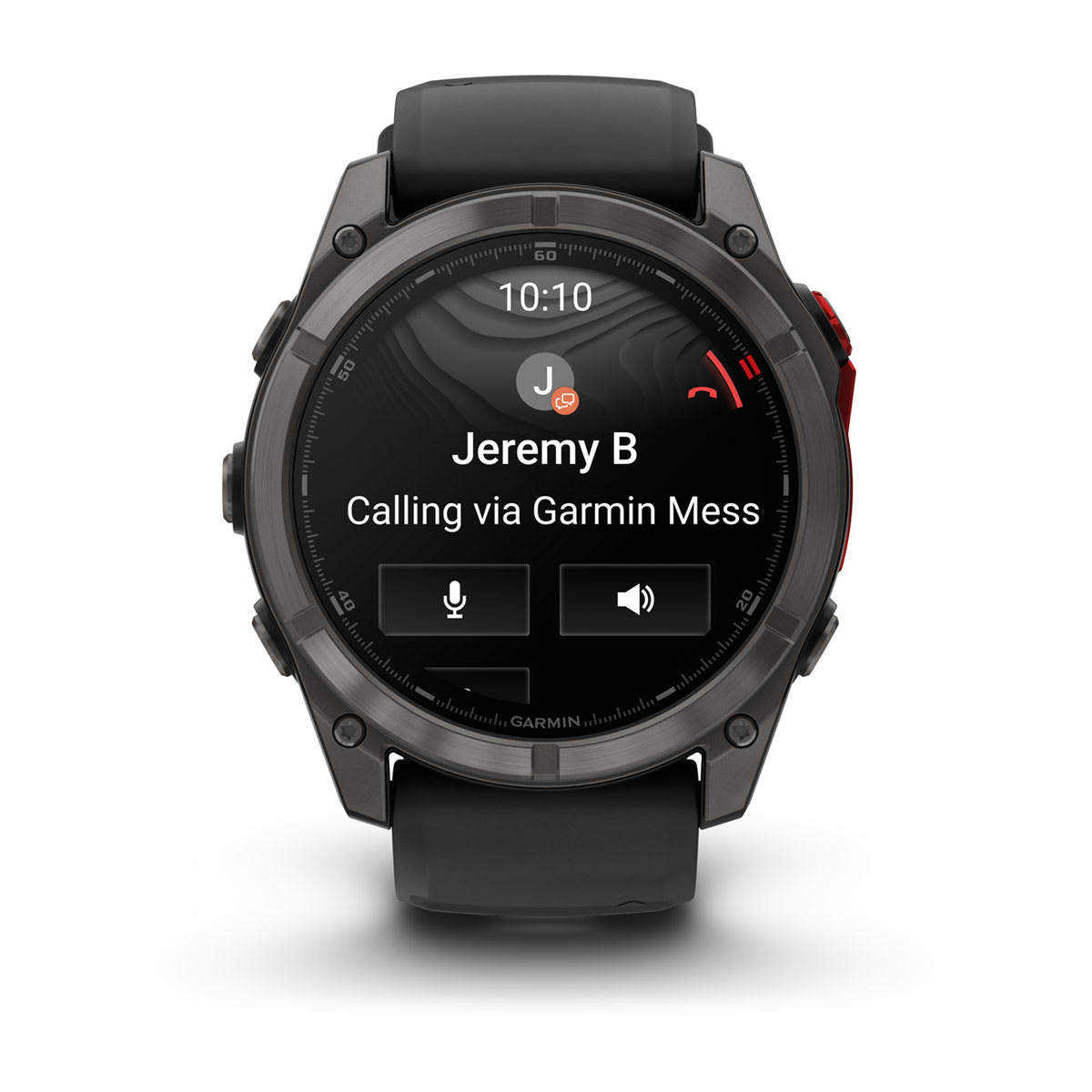 fēnix® 8 Pro – 51 mm, MicroLED Sapphire, Carbon Gray DLC Titanium with Black/Pebble Gray Silicone Band - Image 7
