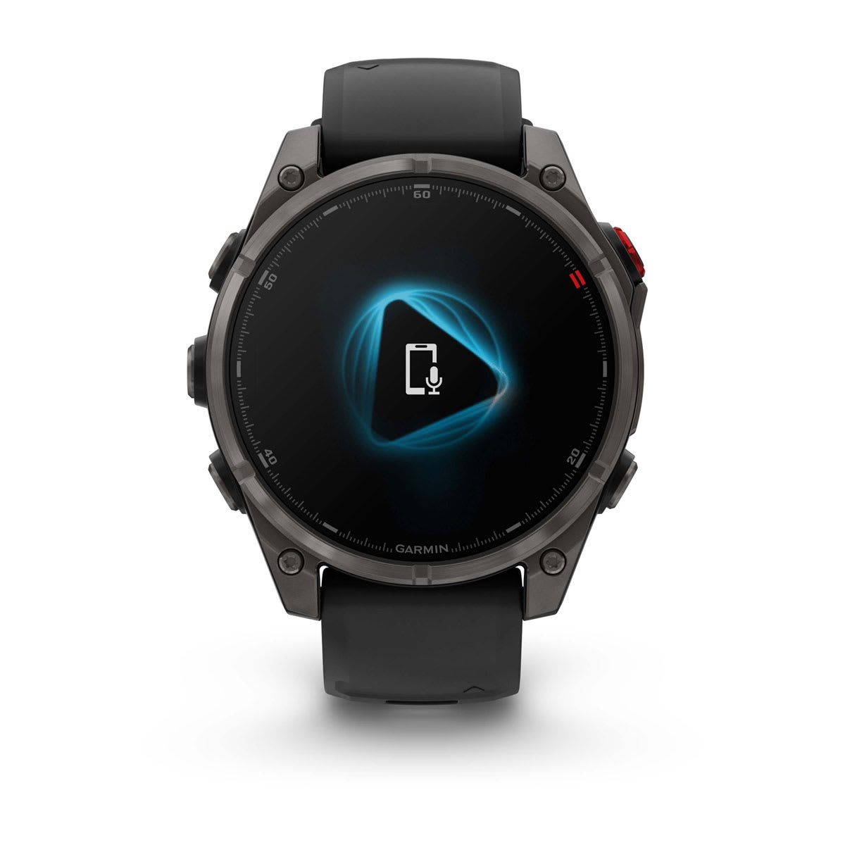 fēnix® 8 Pro – 47 mm, AMOLED Sapphire, Carbon Gray DLC Titanium with Black/Pebble Gray Silicone Band - Image 7