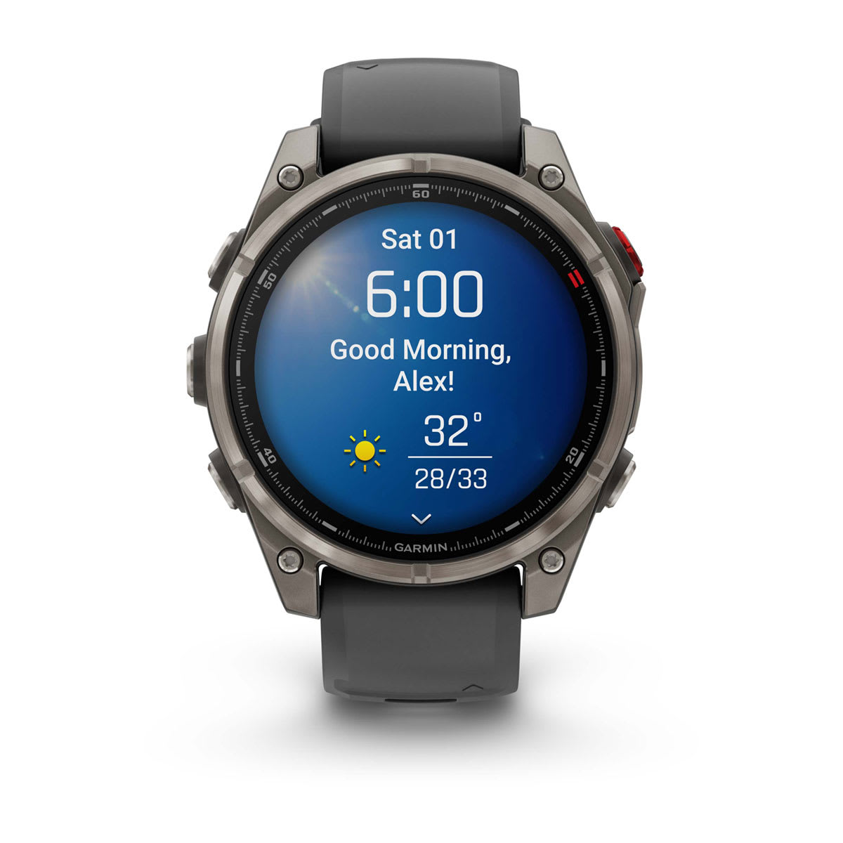 fēnix® 8 Pro – 47 mm, AMOLED Sapphire, Titanium with Graphite/Black Silicone Band - Image 10