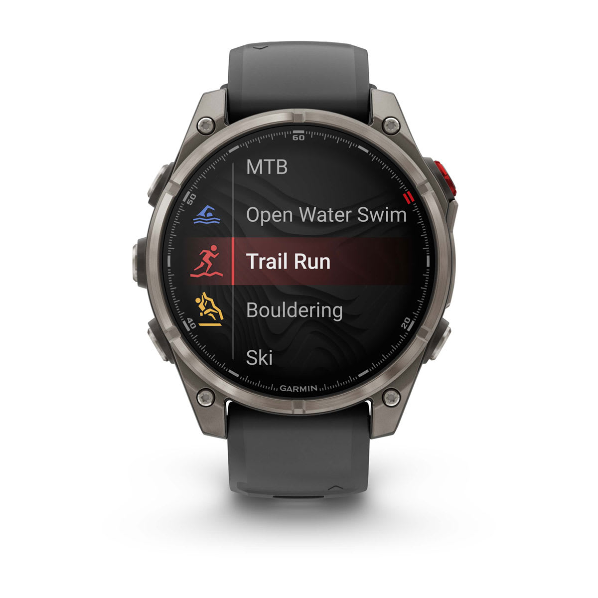 fēnix® 8 Pro – 47 mm, AMOLED Sapphire, Titanium with Graphite/Black Silicone Band - Image 4