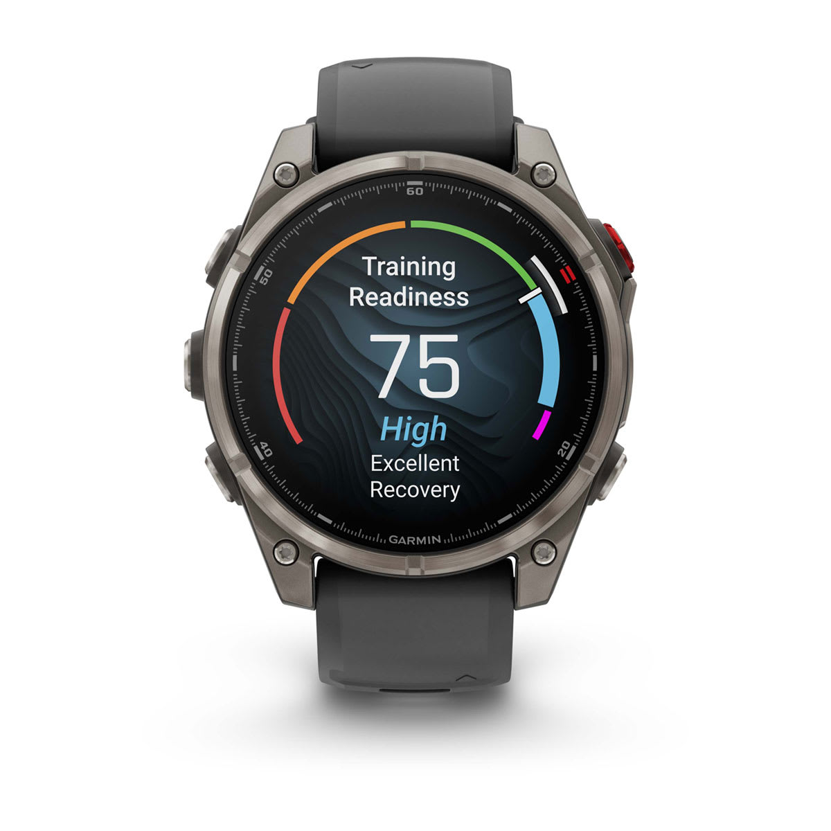 fēnix® 8 Pro – 47 mm, AMOLED Sapphire, Titanium with Graphite/Black Silicone Band - Image 8