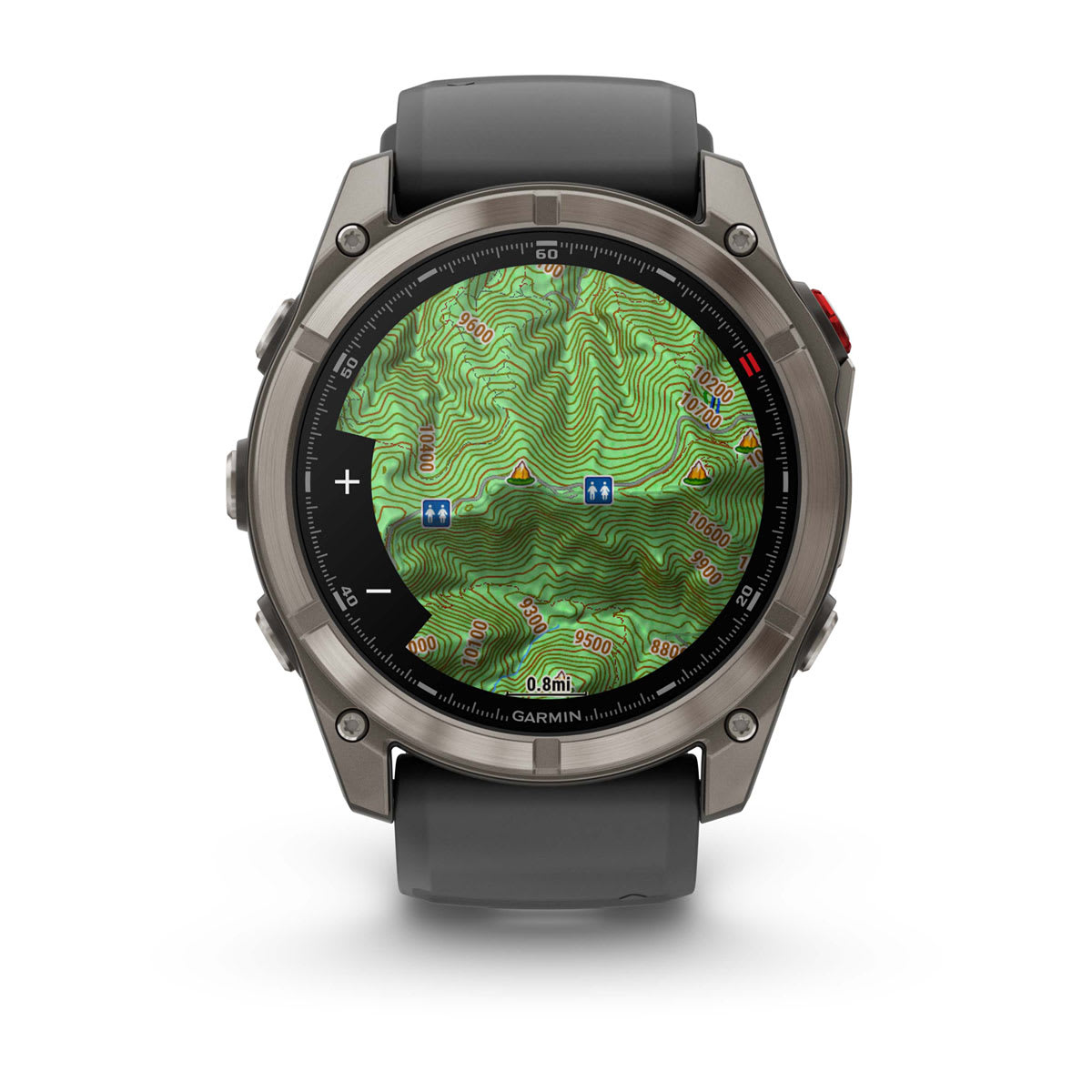 fēnix® 8 Pro – 51 mm, AMOLED Sapphire, Titanium with Graphite/Black Silicone Band - Image 6