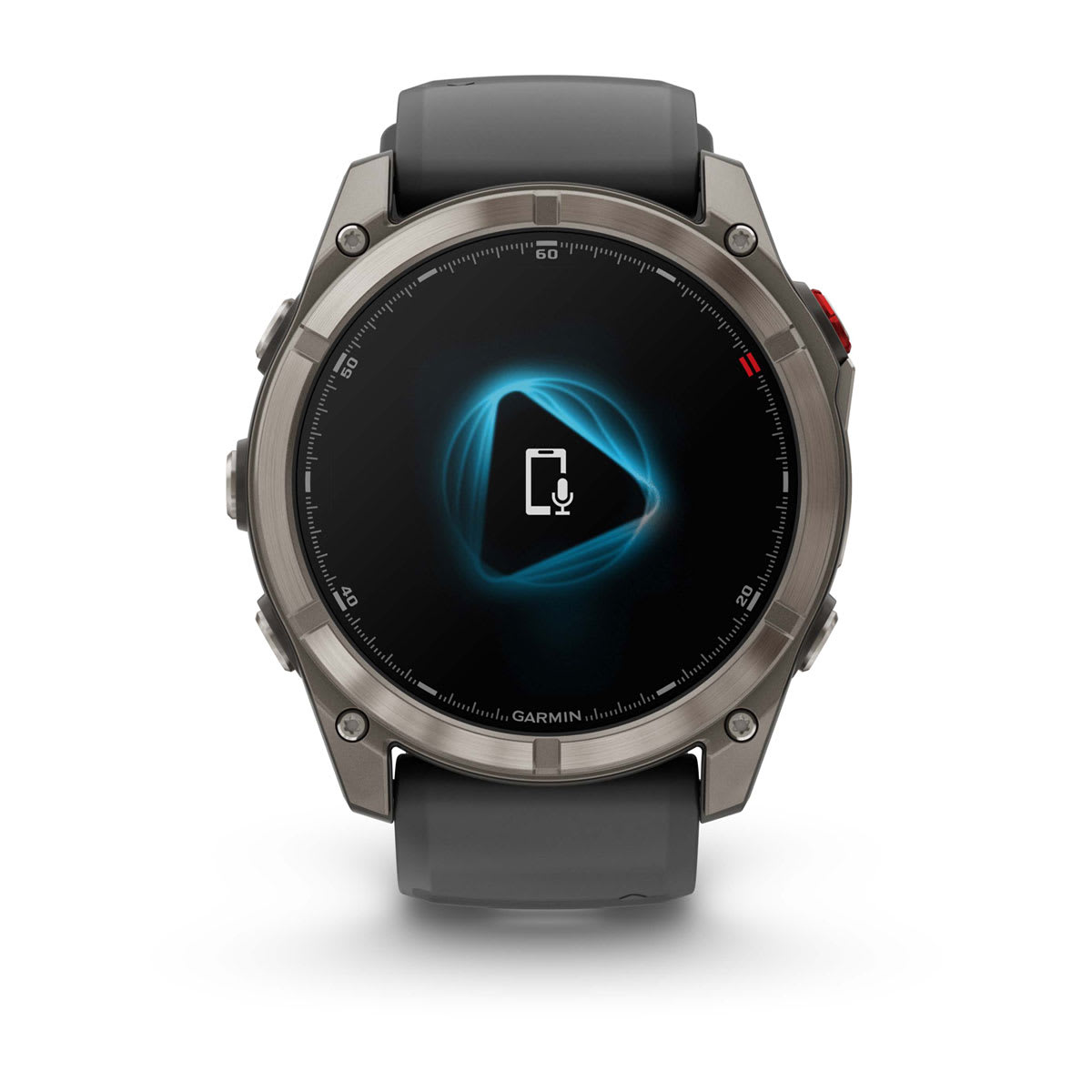 fēnix® 8 Pro – 51 mm, AMOLED Sapphire, Titanium with Graphite/Black Silicone Band - Image 7