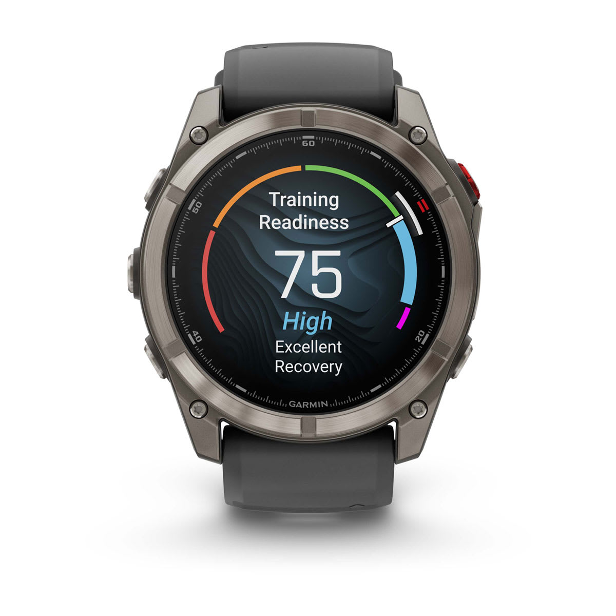 fēnix® 8 Pro – 51 mm, AMOLED Sapphire, Titanium with Graphite/Black Silicone Band - Image 8