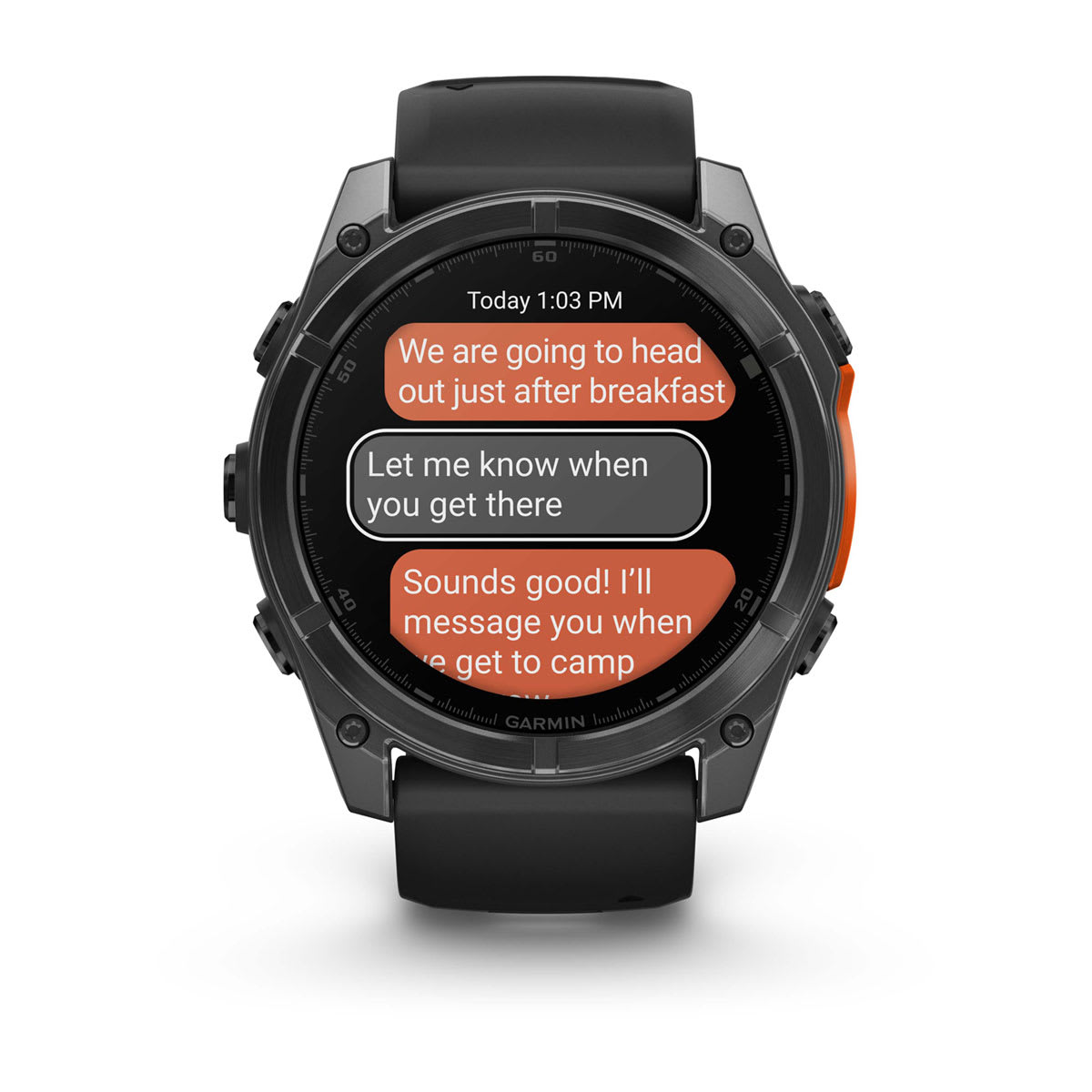 fēnix® 8 – 51 mm, AMOLED Slate Gray with Black Silicone Band - Image 11