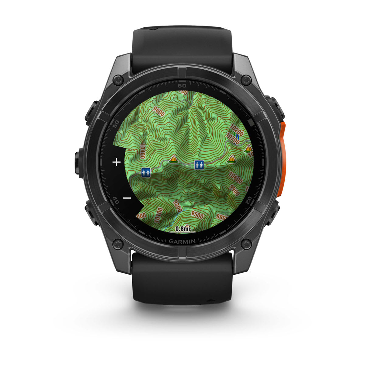 fēnix® 8 – 51 mm, AMOLED Slate Gray with Black Silicone Band - Image 6