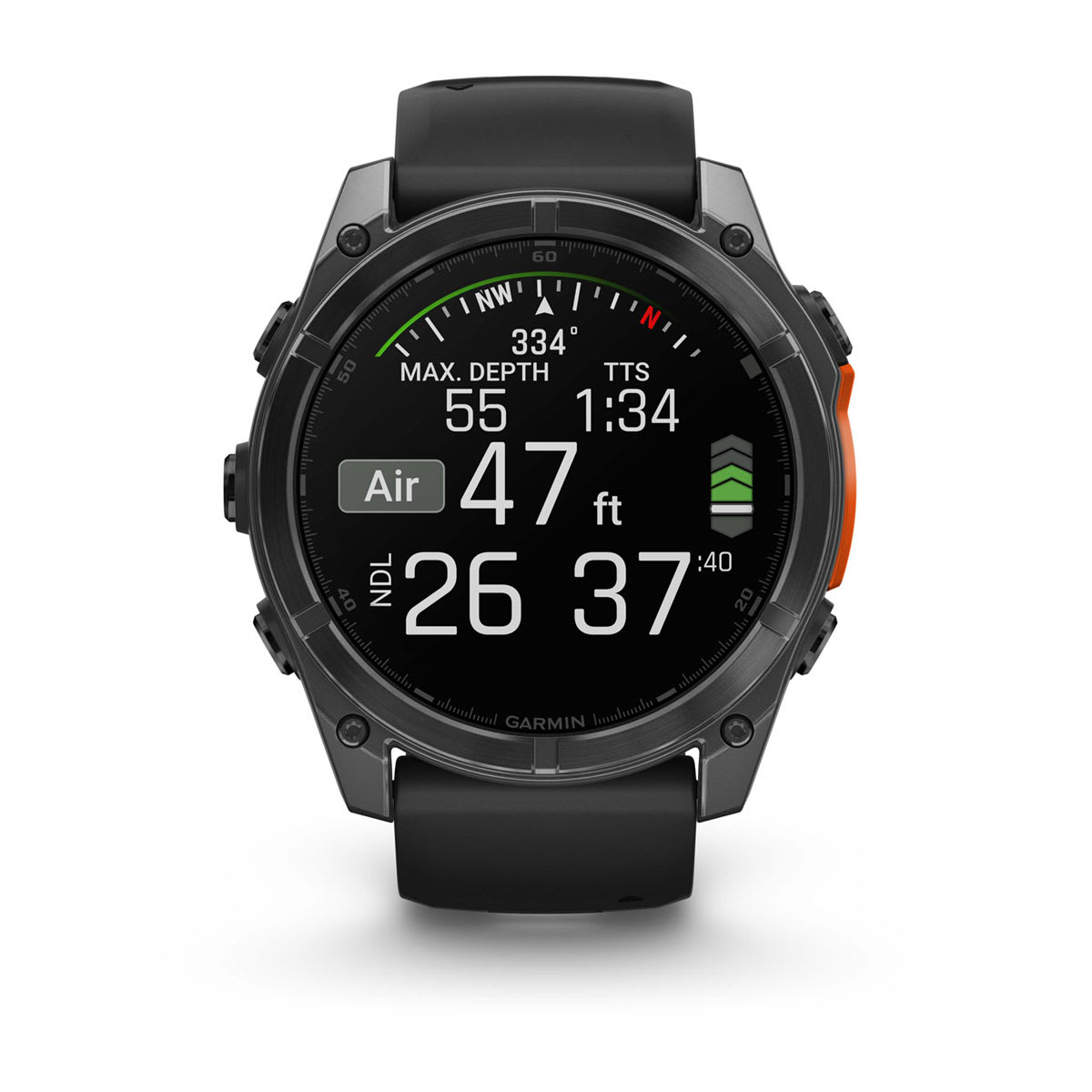 fēnix® 8 – 51 mm, AMOLED Slate Gray with Black Silicone Band - Image 8