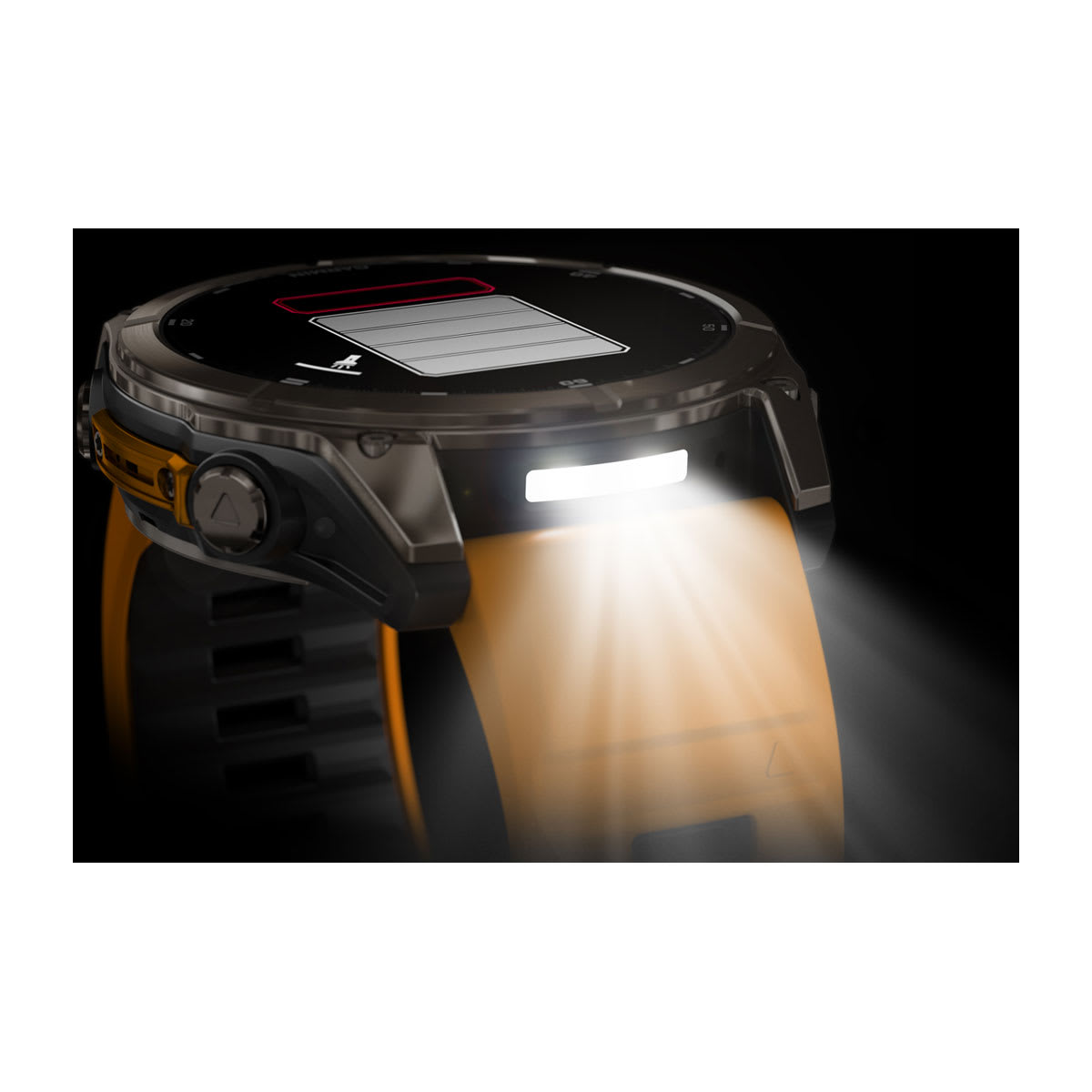 fēnix® 8 – 51 mm, AMOLED Sapphire, Titanium with Spark Orange/Graphite Silicone Band - Image 10