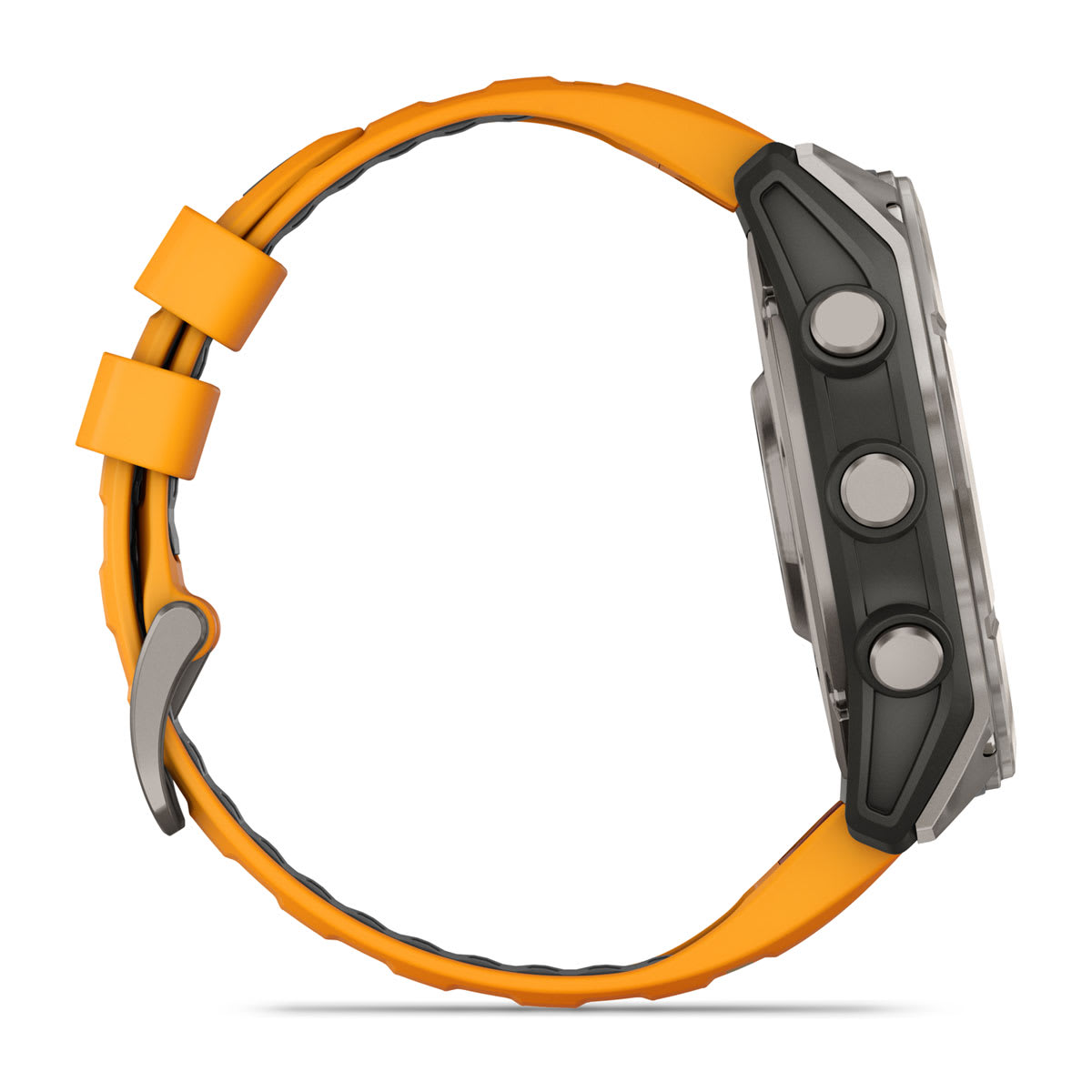 fēnix® 8 – 51 mm, AMOLED Sapphire, Titanium with Spark Orange/Graphite Silicone Band - Image 5