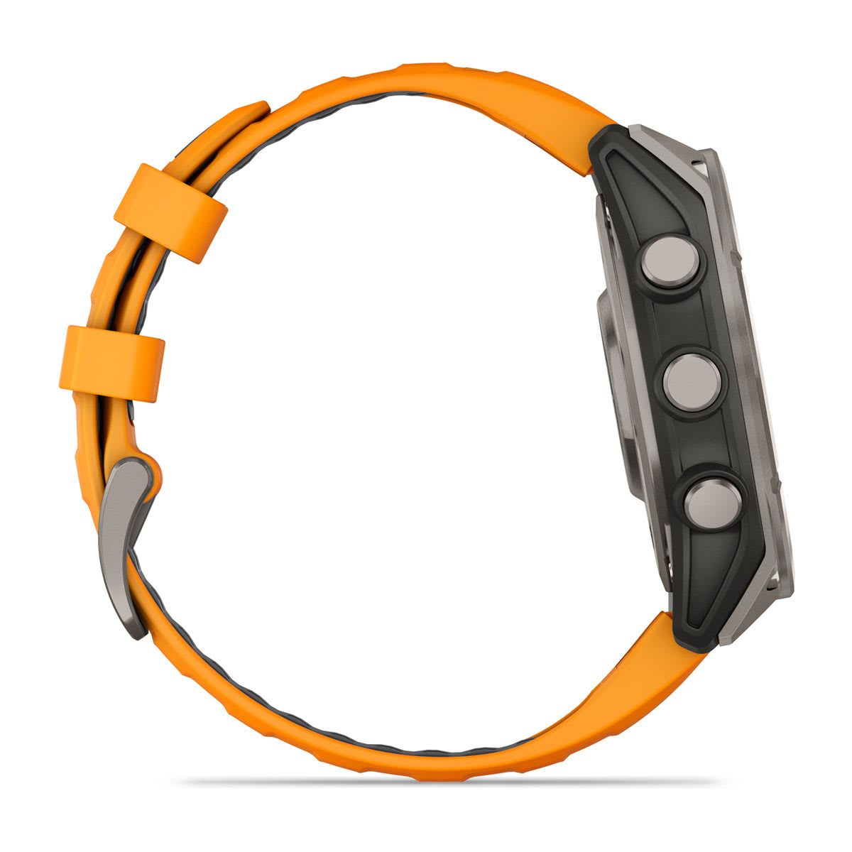 fēnix® 8 – 47 mm, AMOLED Sapphire, Titanium with Spark Orange/Graphite Silicone Band - Image 5