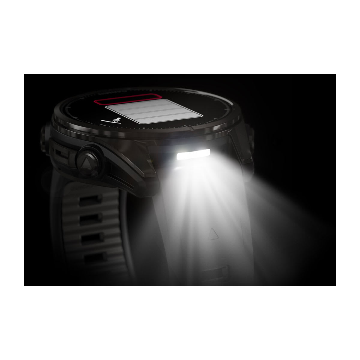 fēnix® 8 – 43 mm, AMOLED Sapphire, Carbon Gray DLC Titanium with Black/Pebble Gray Silicone Band - Image 10