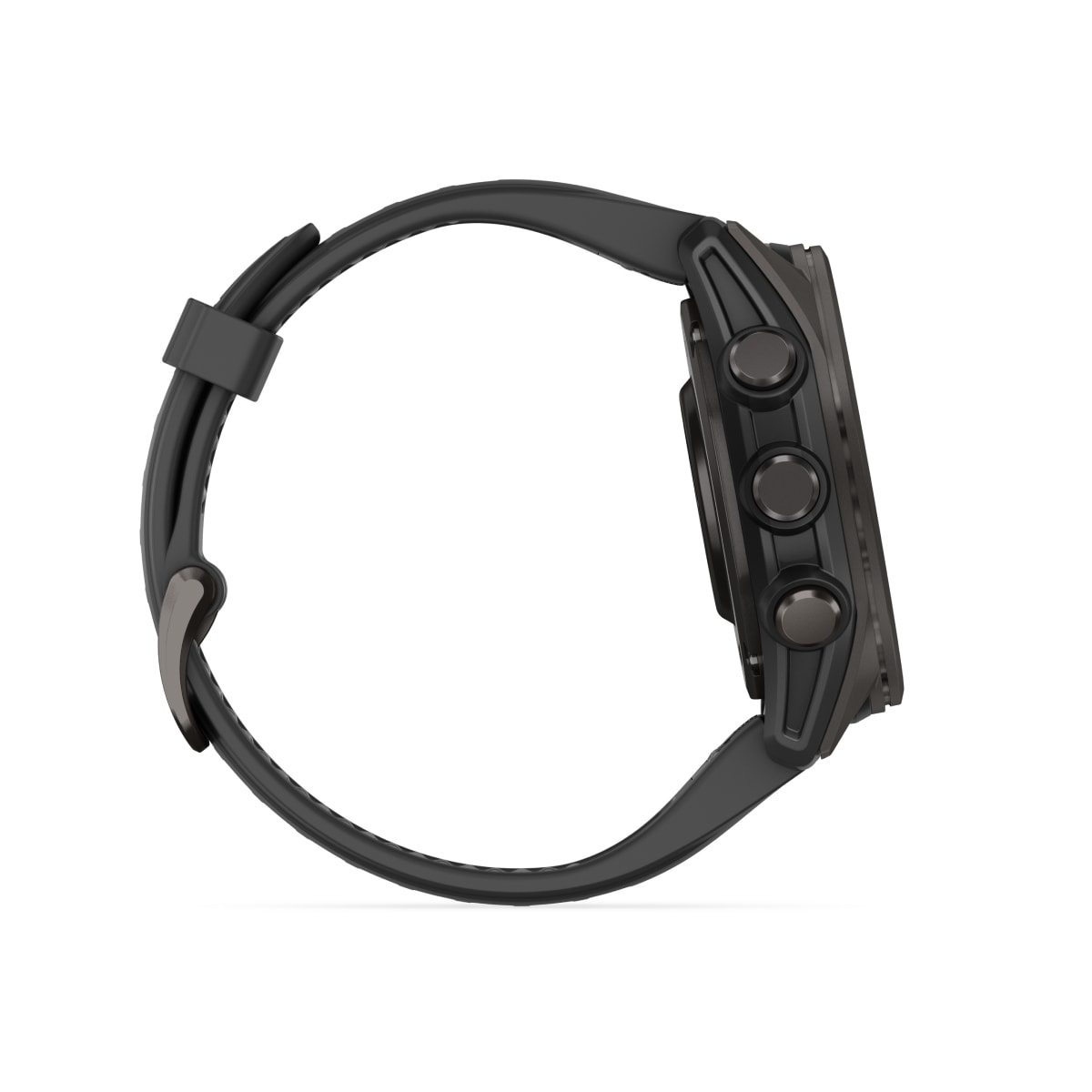 fēnix® 8 – 43 mm, AMOLED Sapphire, Carbon Gray DLC Titanium with Black/Pebble Gray Silicone Band - Image 5