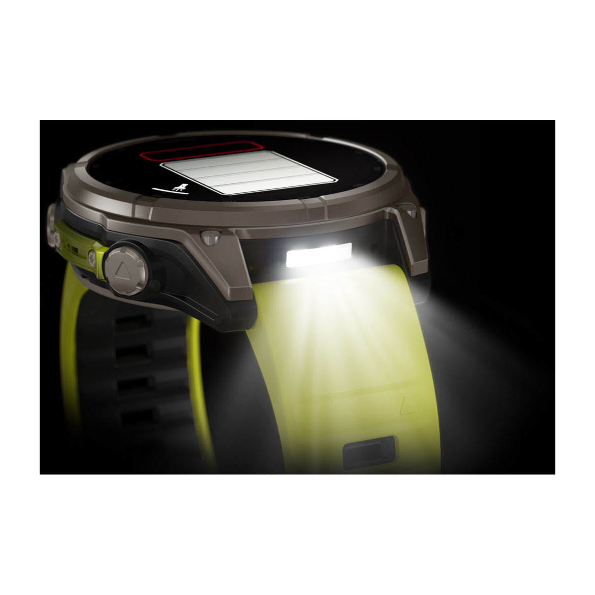 fēnix® 8 – 47 mm, Solar Sapphire, Titanium with Amp Yellow/Graphite Silicone Band - Image 11