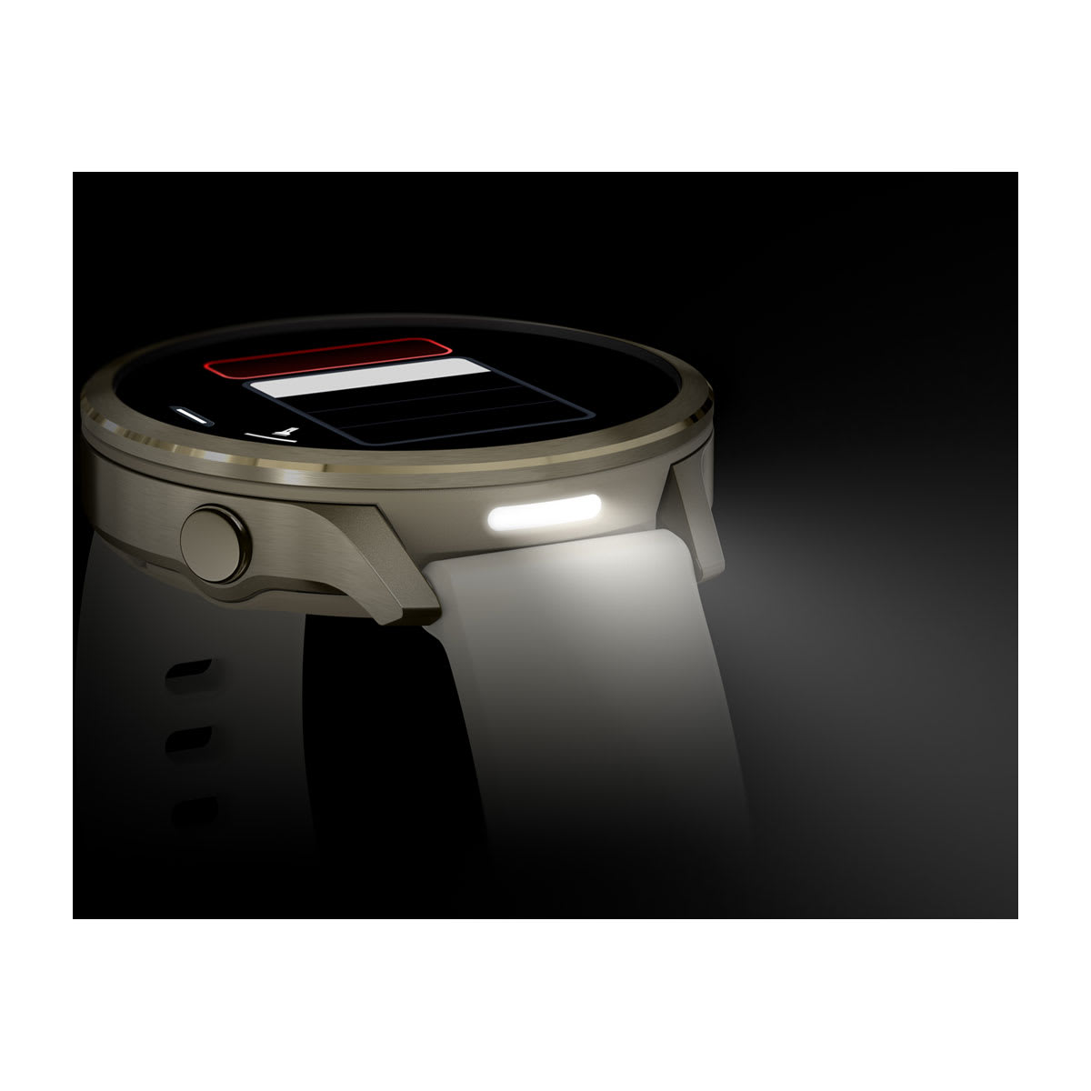 Venu® 4 – 41 mm Lunar Gold with Bone Silicone Band and Light Sand Leather Band - Image 9