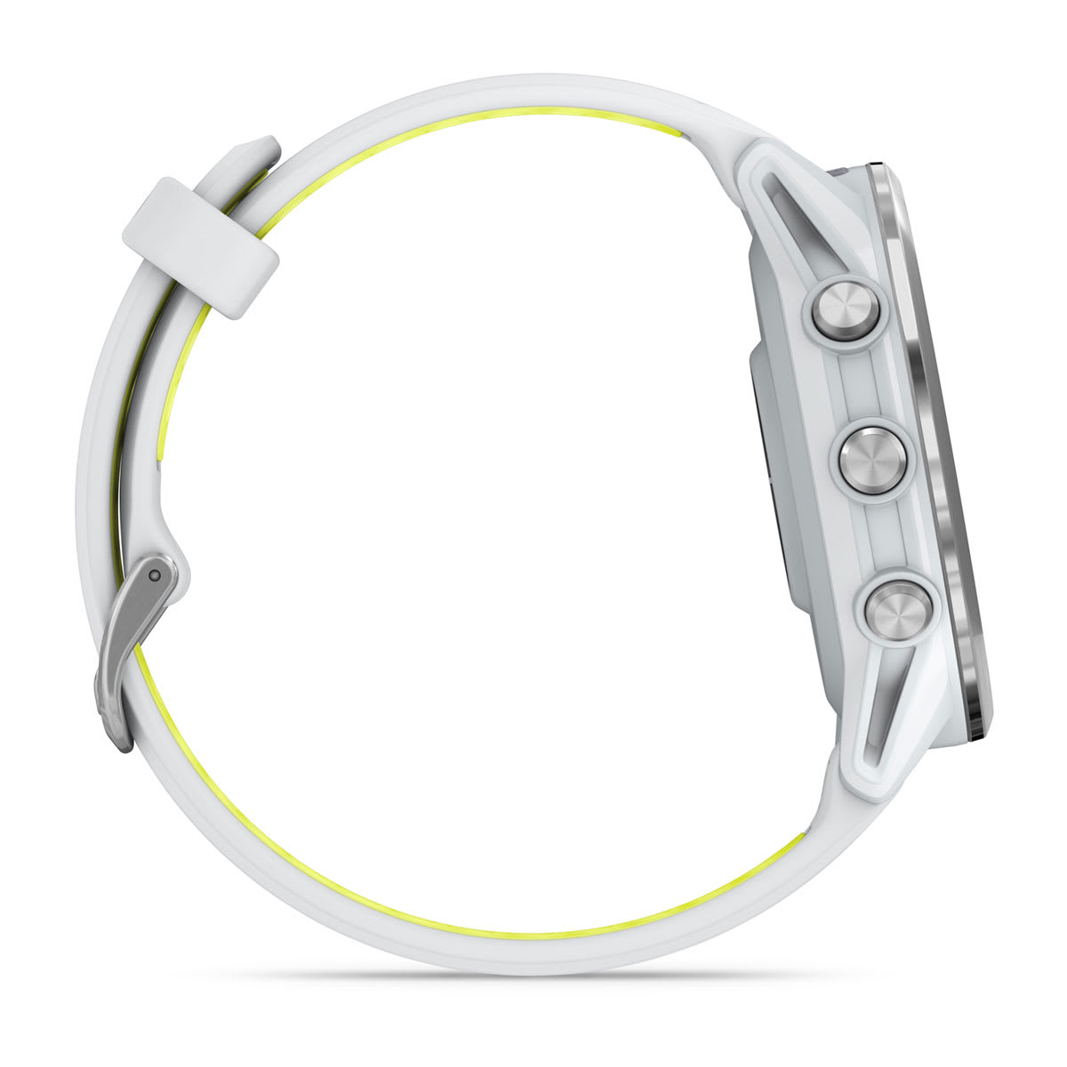 Forerunner® 970 Titanium with Whitestone Case and Whitestone/Translucent Amp Yellow Band - Image 5