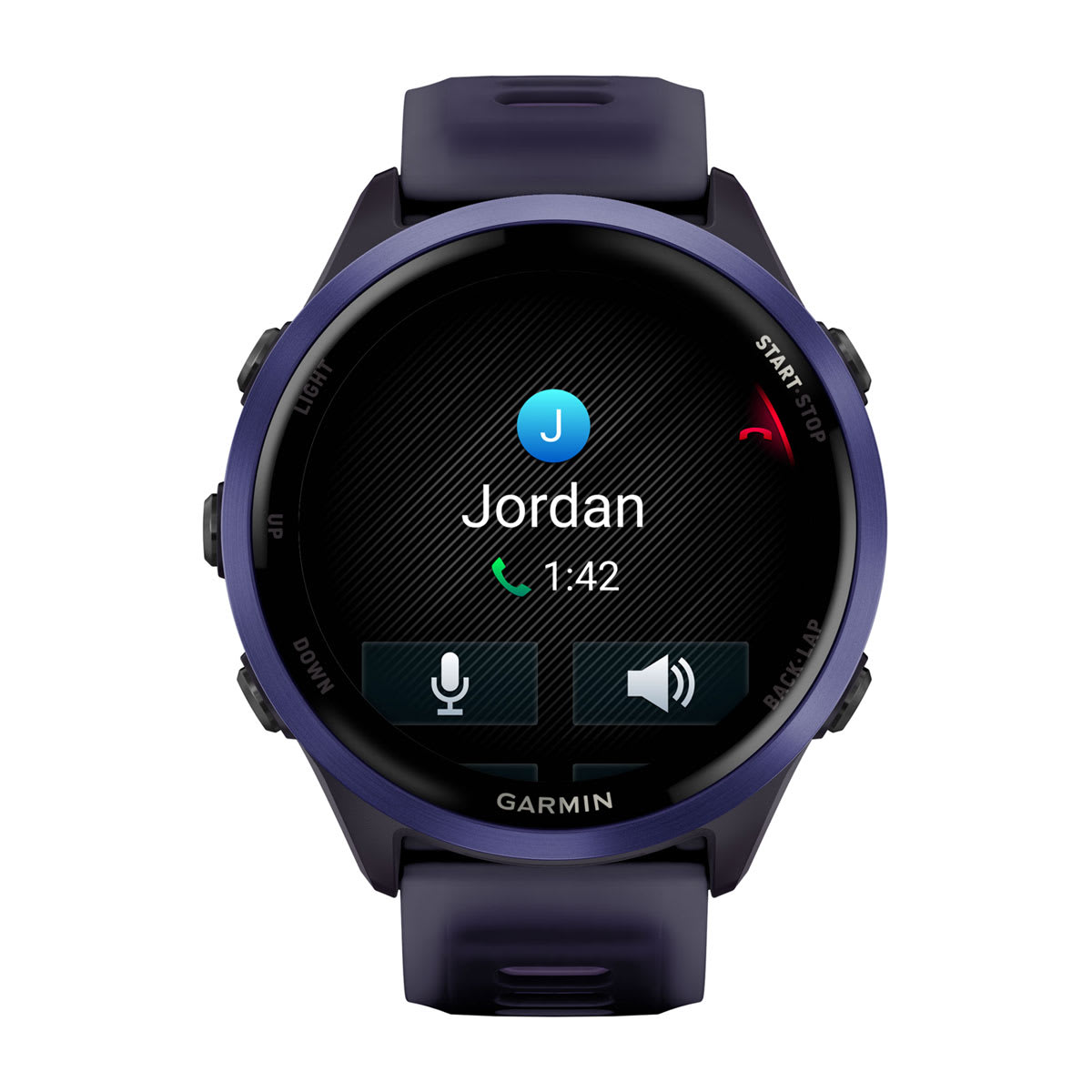 Forerunner® 570 - 47mm Indigo Aluminum with Translucent Imperial Purple/Indigo Band - Image 4