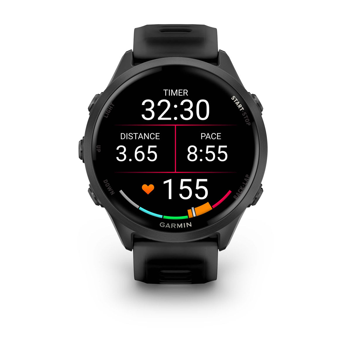 Forerunner® 570 - 47mm Slate Gray Aluminum with Translucent Black/Black Band - Image 6