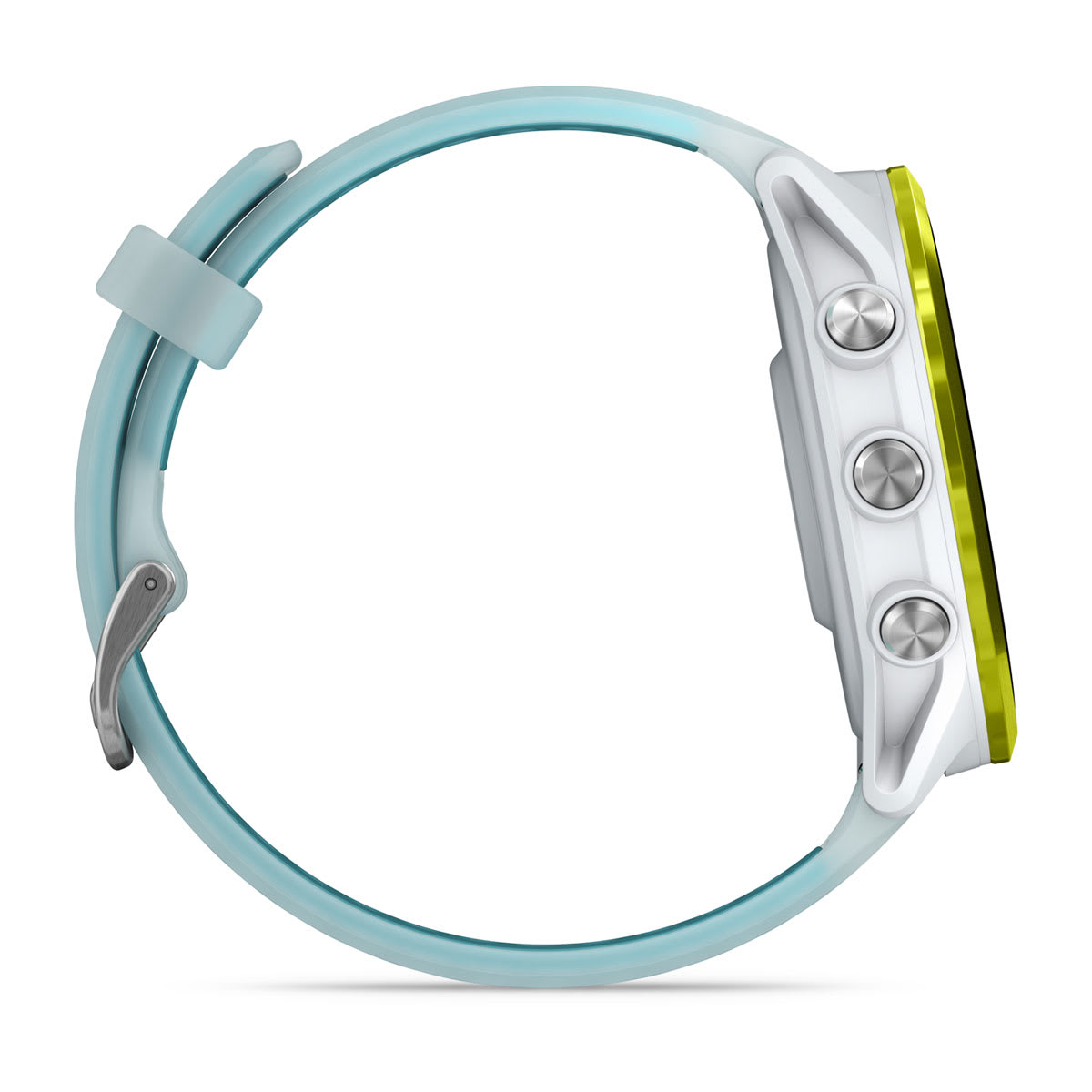 Forerunner® 570 - 47mm Amp Yellow Aluminum with Translucent Whitestone/Turquoise Band - Image 5