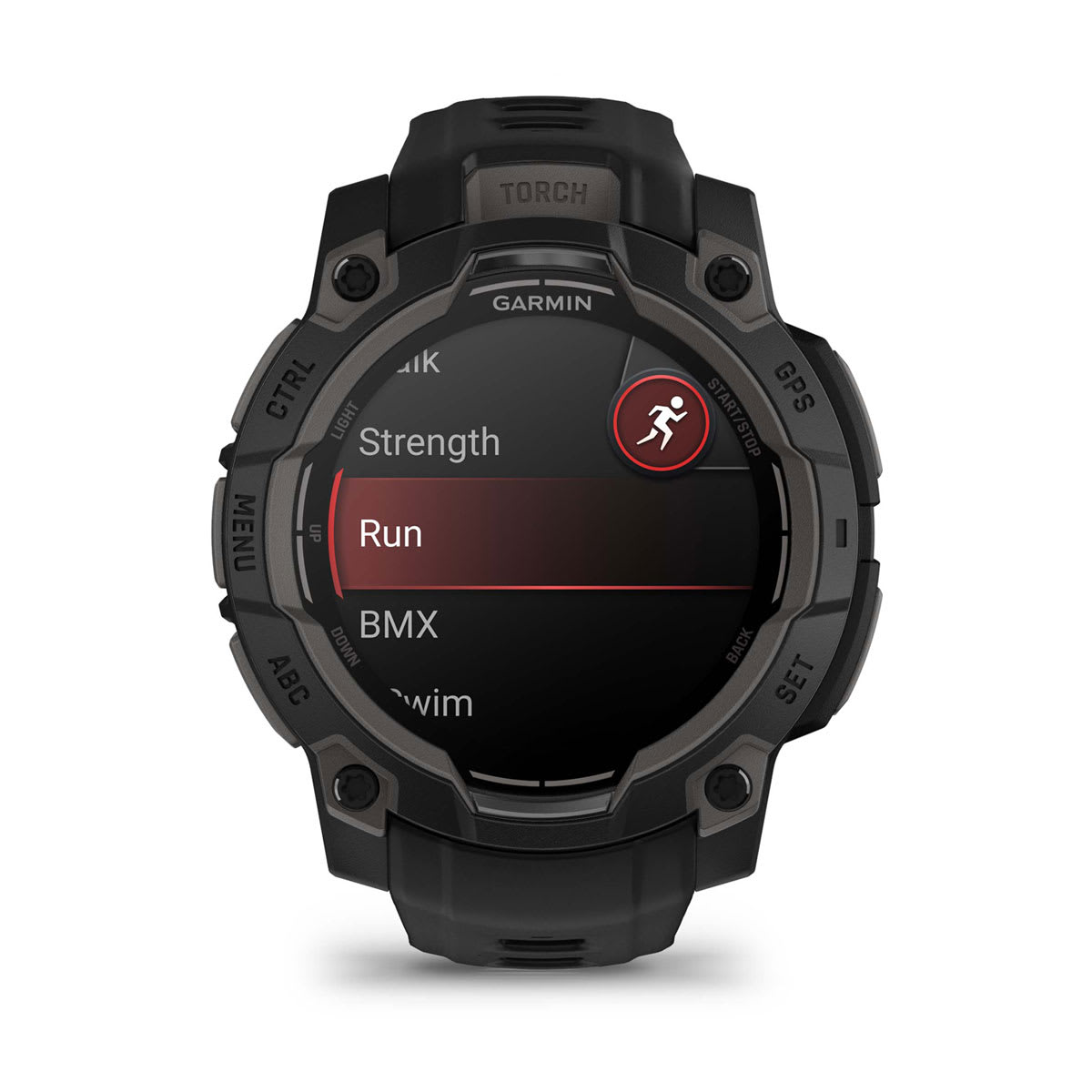 Instinct® 3 – 45 mm, AMOLED Black with Black Band - Image 2