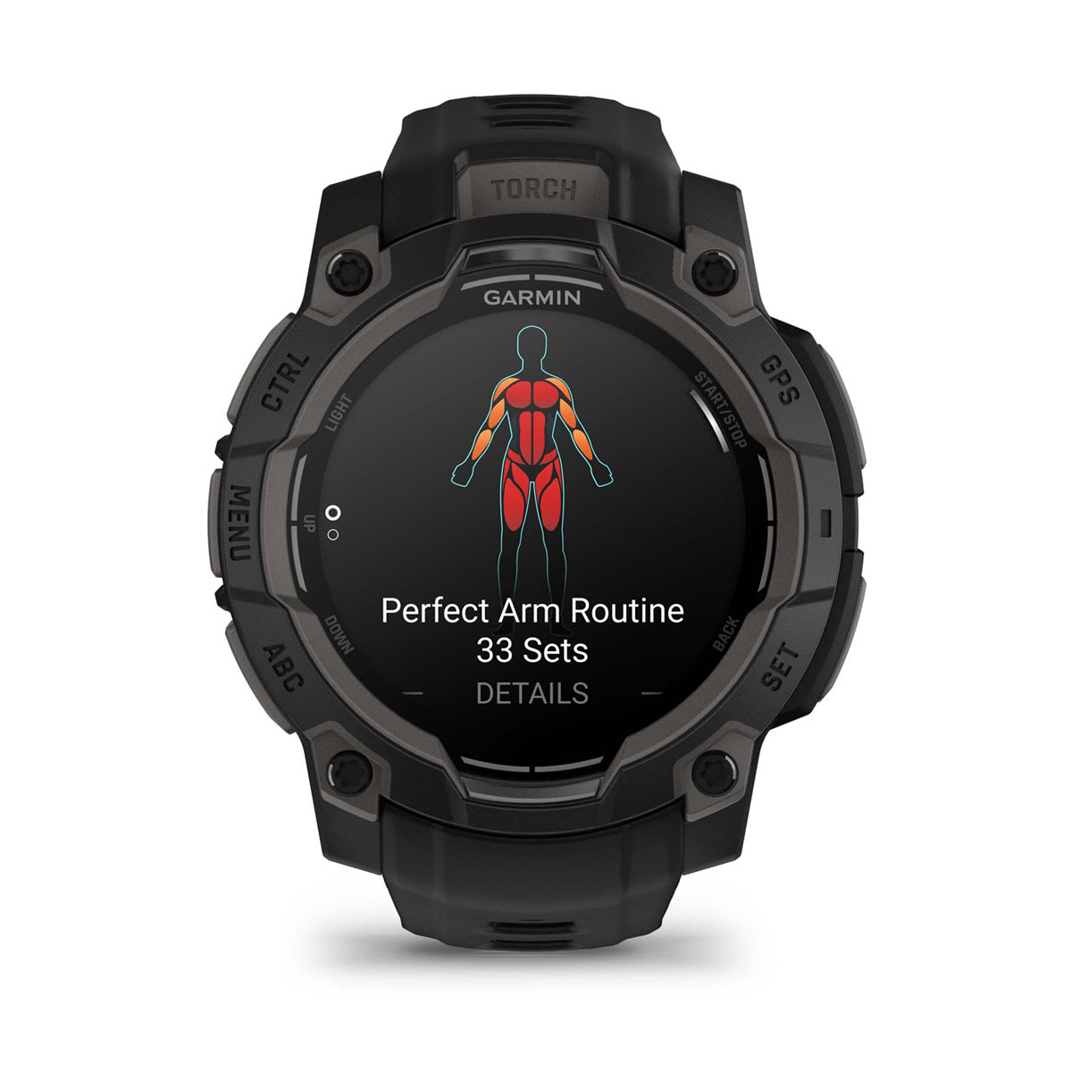 Instinct® 3 – 45 mm, AMOLED Black with Black Band - Image 4