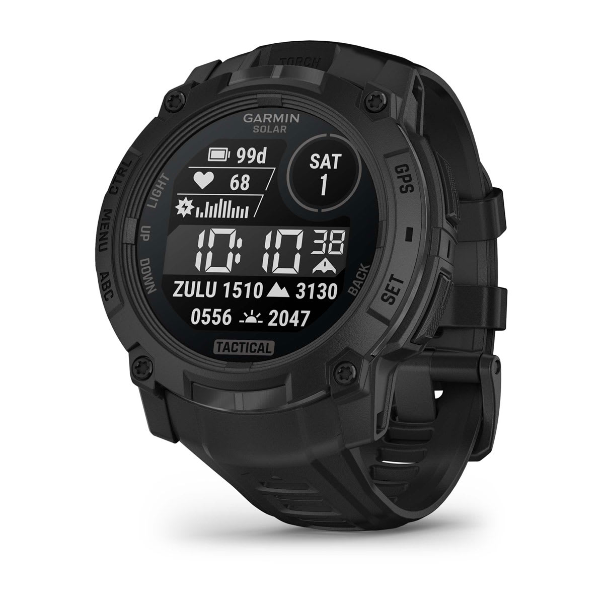 Instinct® 3 – 50 mm, Solar, Tactical Edition Black with Black Band