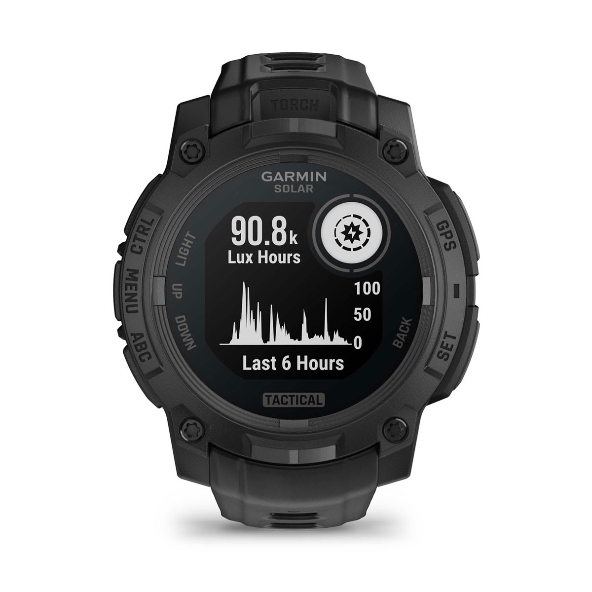 Instinct® 3 – 45 mm, Solar, Tactical Edition Black with Black Band - Image 3