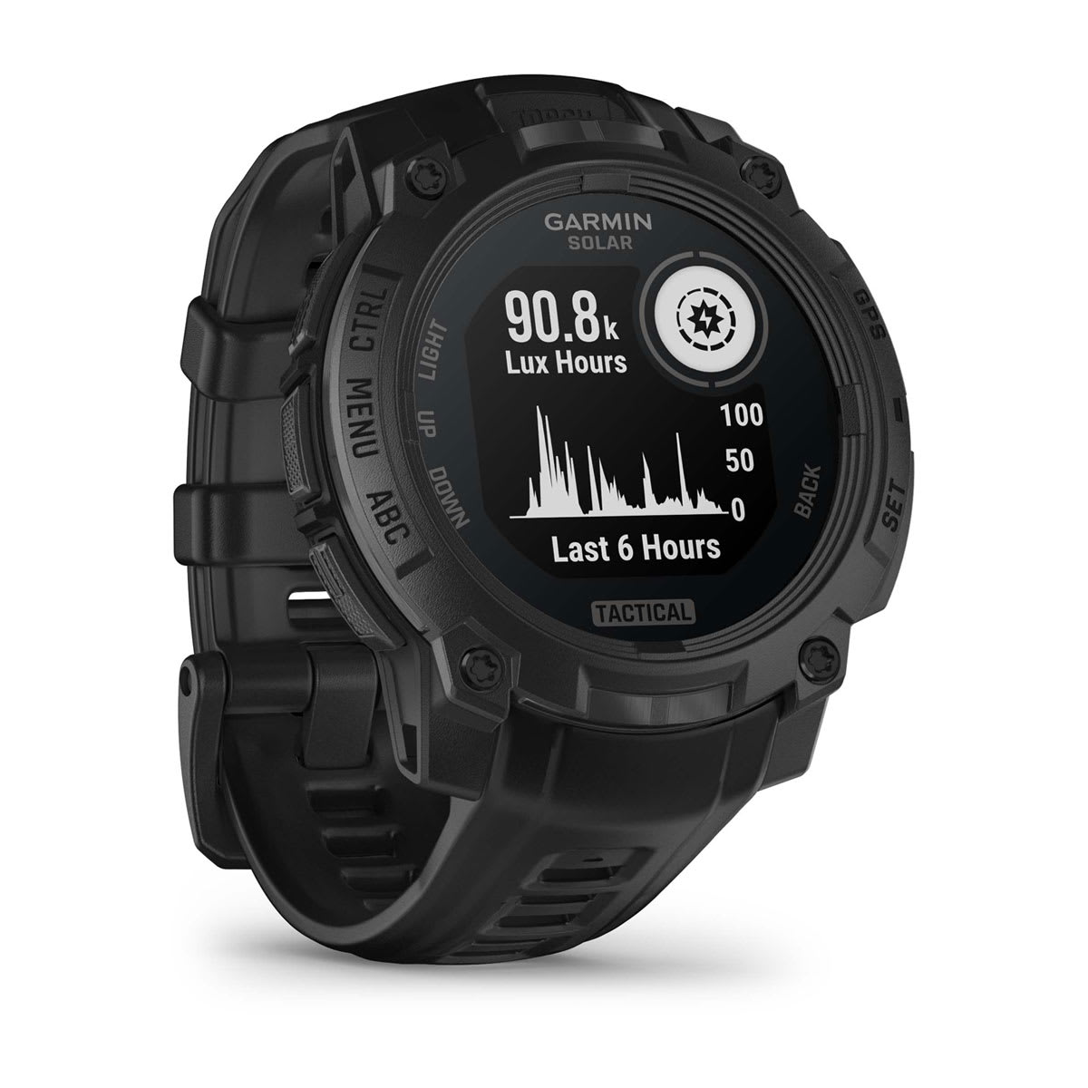 Instinct® 3 – 45 mm, Solar, Tactical Edition Black with Black Band - Image 8