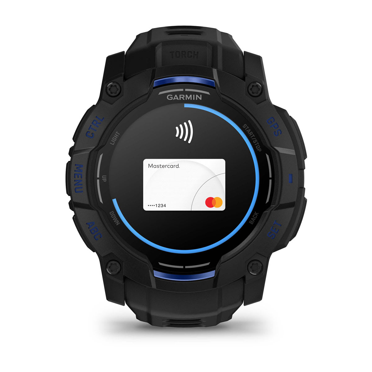 Instinct® 3 – 50 mm, AMOLED Black with Black/Bolt Blue Band - Image 12