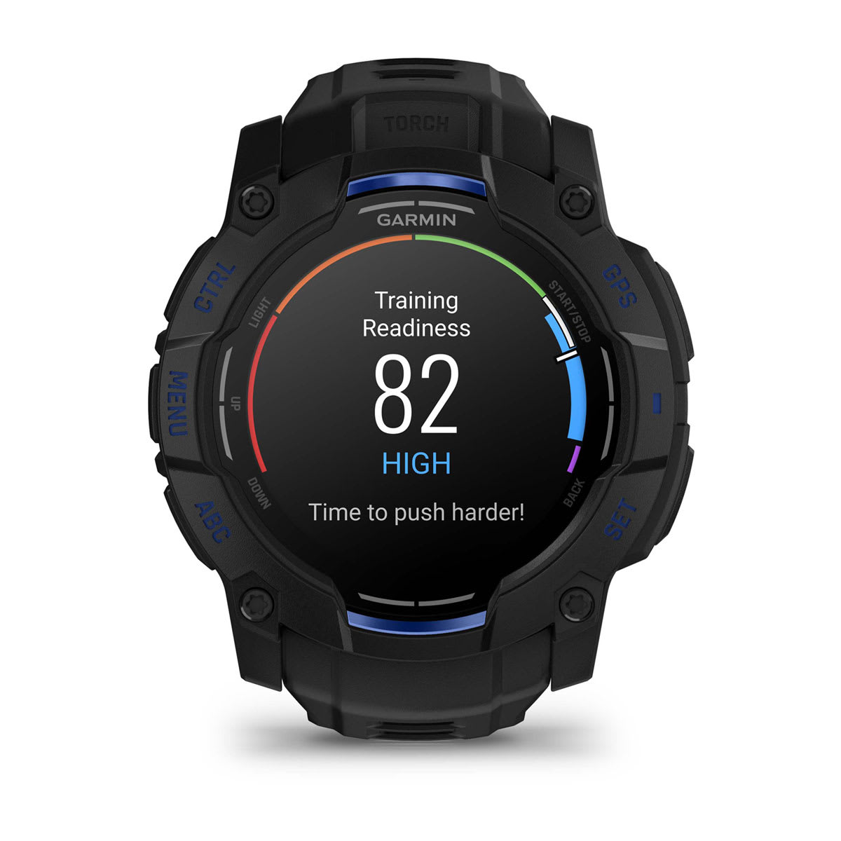 Instinct® 3 – 50 mm, AMOLED Black with Black/Bolt Blue Band - Image 13