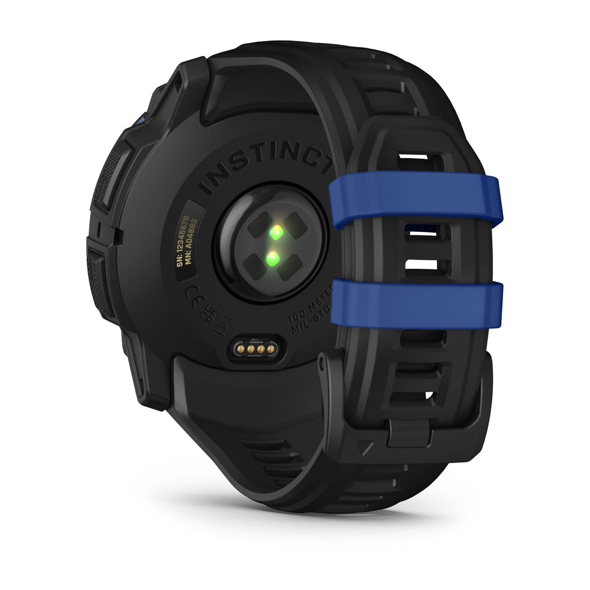 Instinct® 3 – 50 mm, AMOLED Black with Black/Bolt Blue Band - Image 15