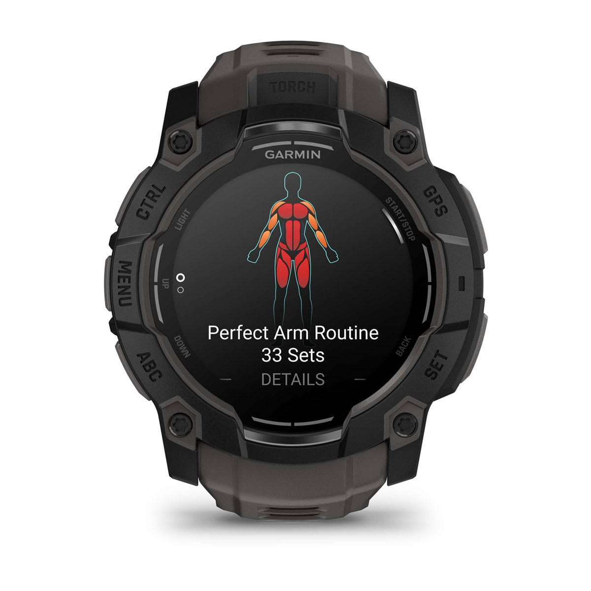 Instinct® 3 – 50 mm, AMOLED Black with Charcoal Band - Image 4