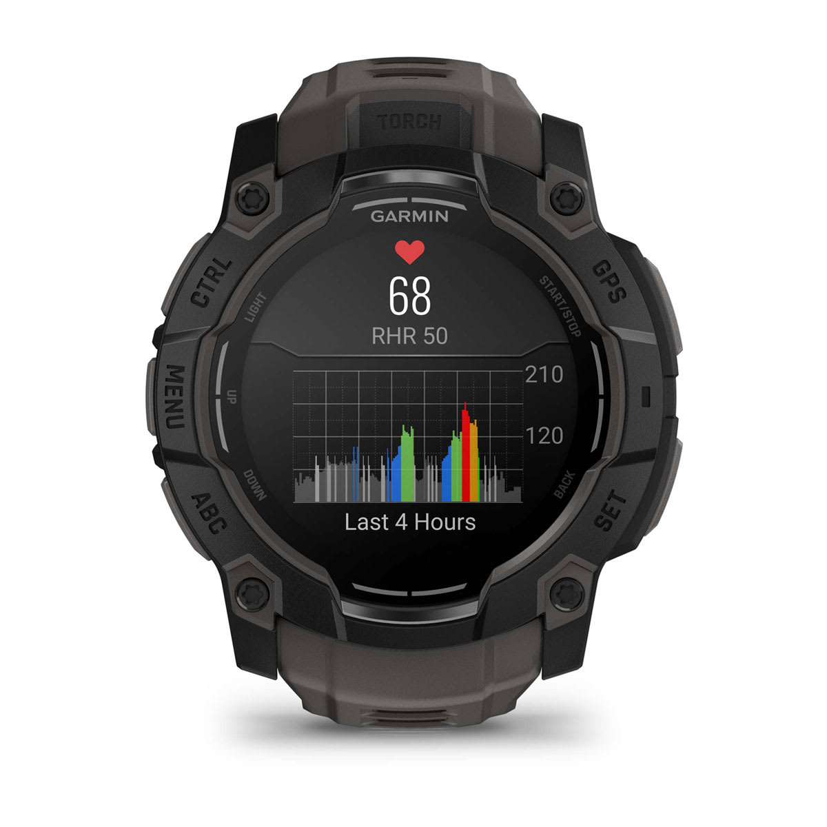 Instinct® 3 – 50 mm, AMOLED Black with Charcoal Band - Image 7