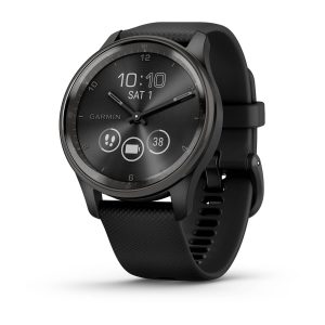 vívomove® Trend Slate Stainless Steel Bezel with Black Case and Silicone Band