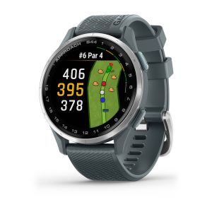 Approach® S44 Silver Aluminum Bezel with Twilight Silicone Band