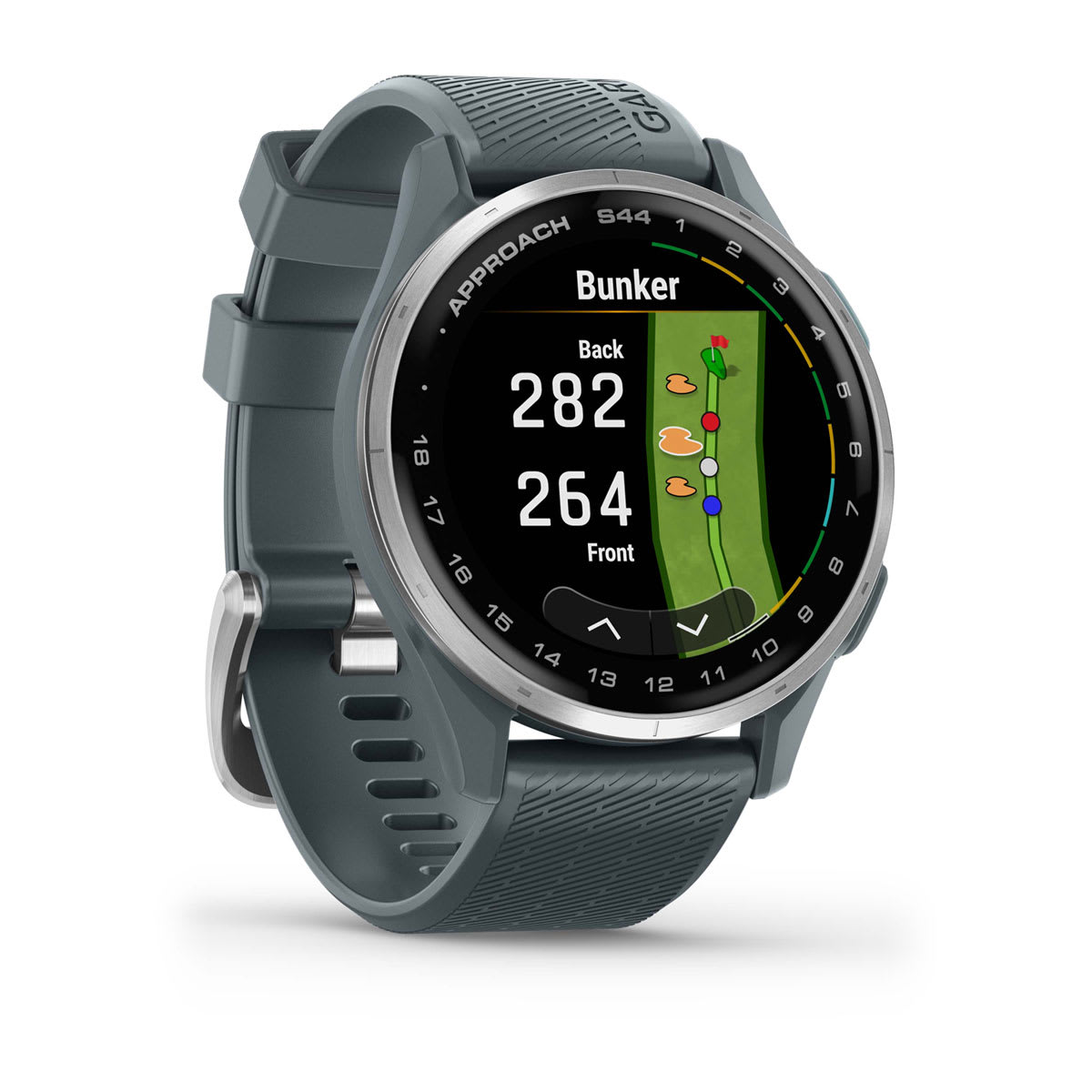Approach® S44 Silver Aluminum Bezel with Twilight Silicone Band - Image 3