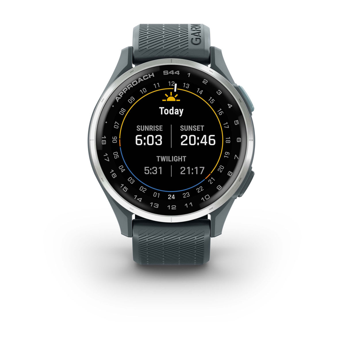 Approach® S44 Silver Aluminum Bezel with Twilight Silicone Band - Image 8