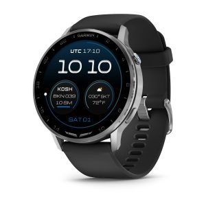 D2™ Air X15 Silver with Black Silicone Band