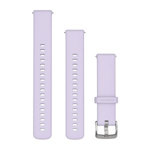 Quick Release Bands (18 mm) Periwinkle Silicone with Silver Hardware